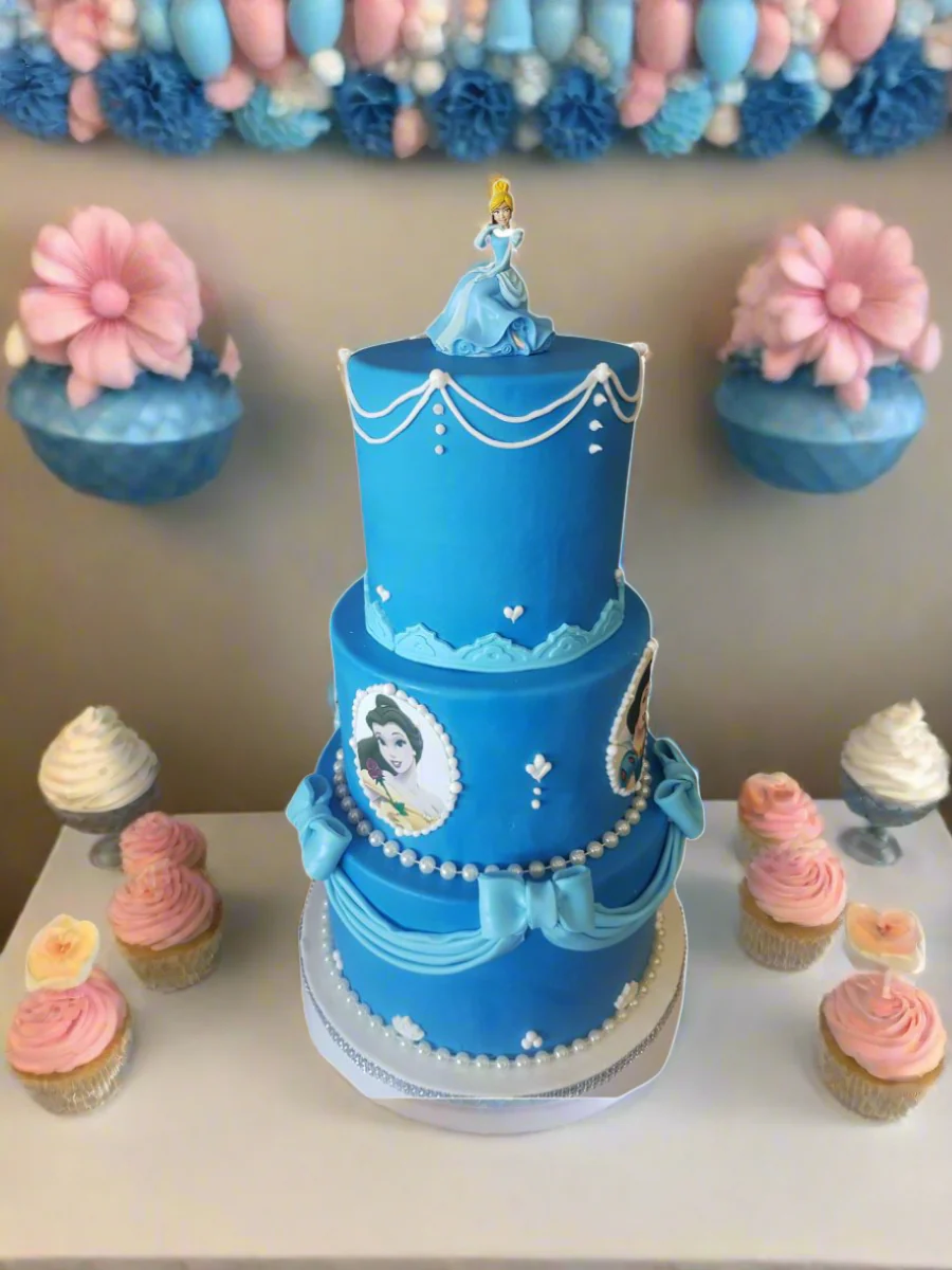 Princess Cinderella Fondant Cake - Image 2