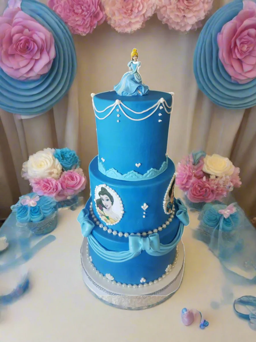 Princess Cinderella Fondant Cake - Image 5