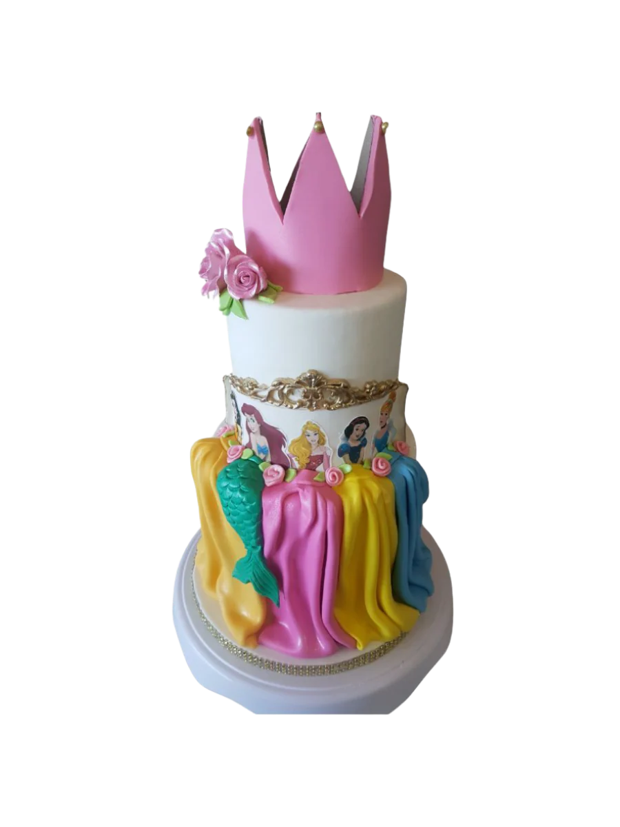 Princess Crown Fondant Cake