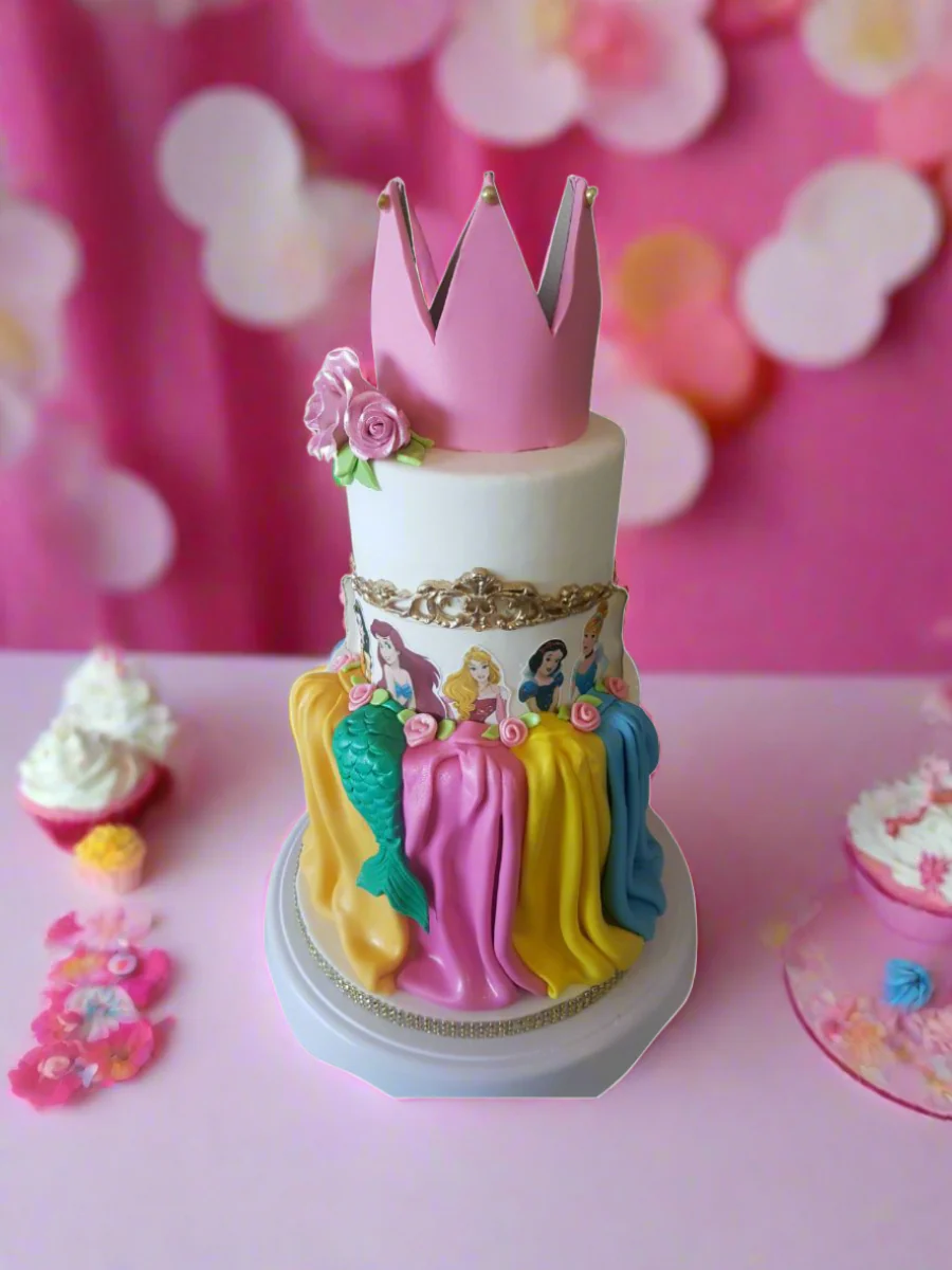 Princess Crown Fondant Cake - Image 5