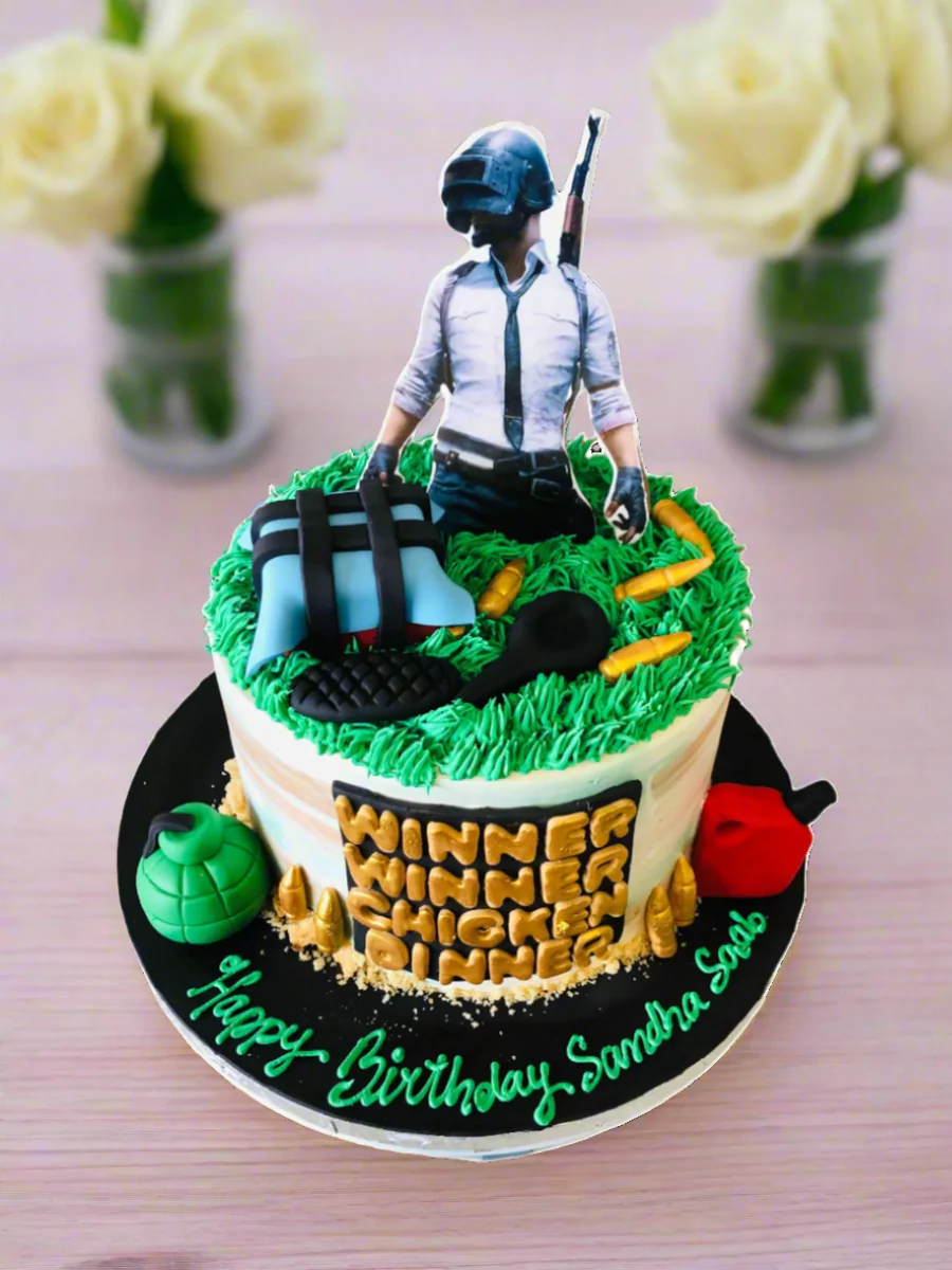 Pubg Cream Birthday Cake - Image 3