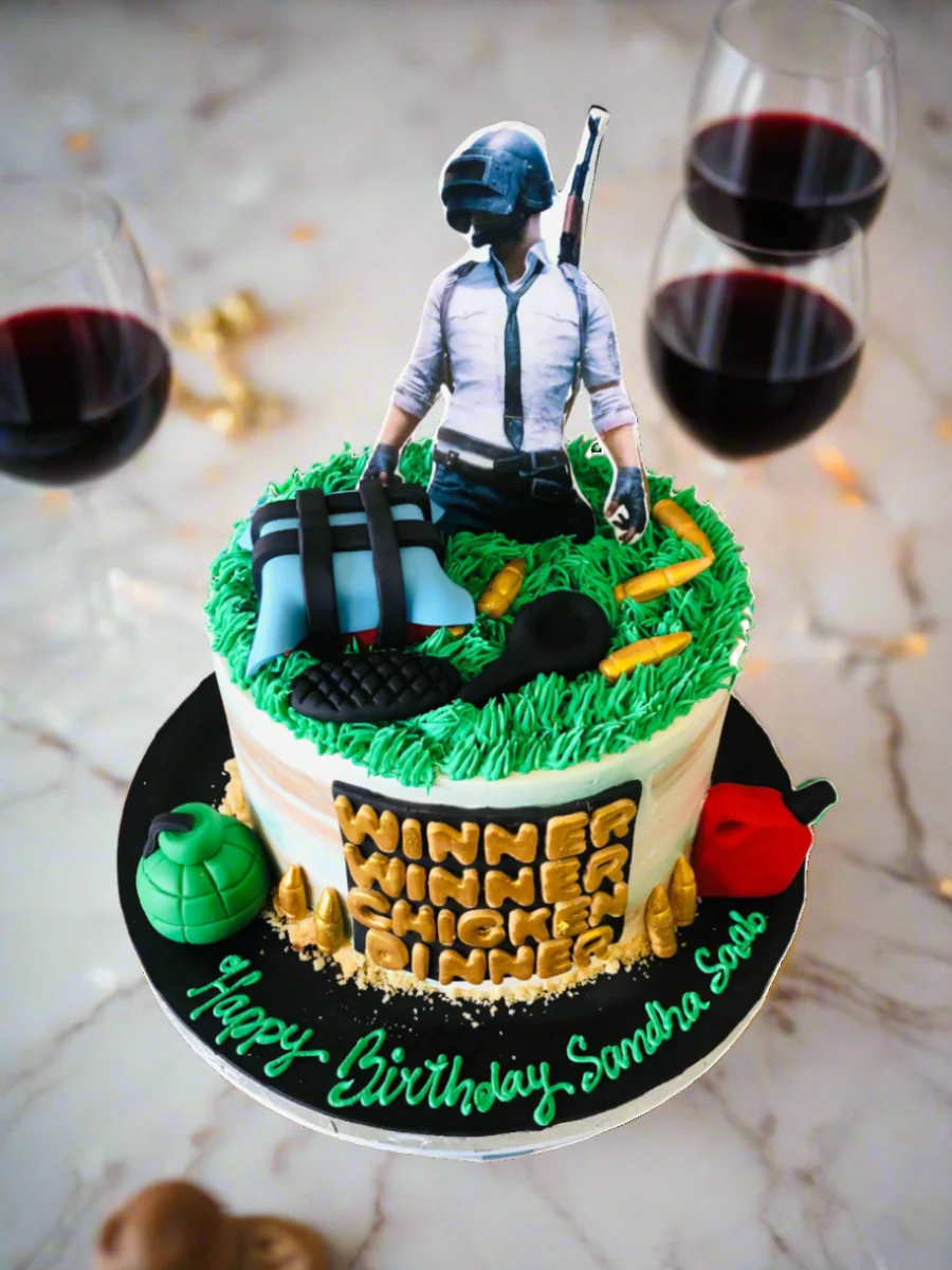 Pubg Cream Birthday Cake - Image 4