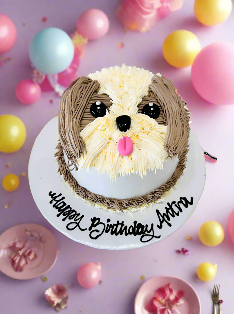 Puppy Cream Cake - Image 3