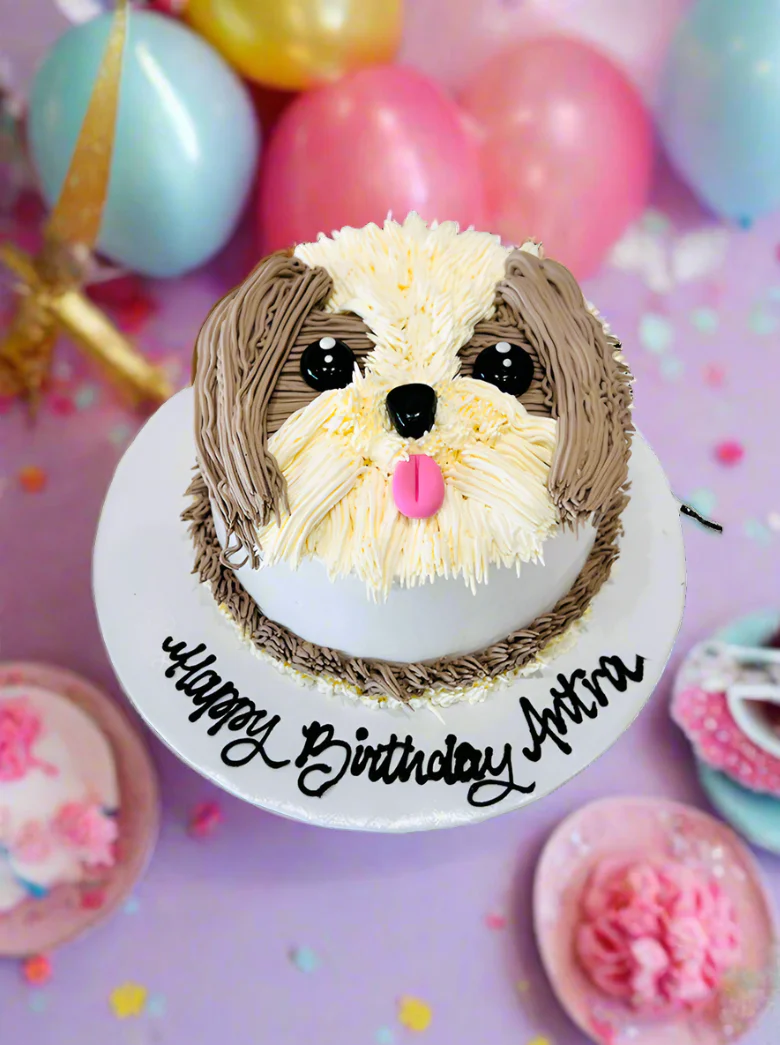 Puppy Cream Cake - Image 4