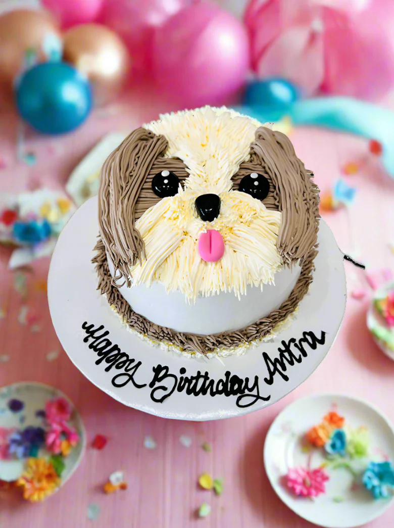 Puppy Cream Cake - Image 6
