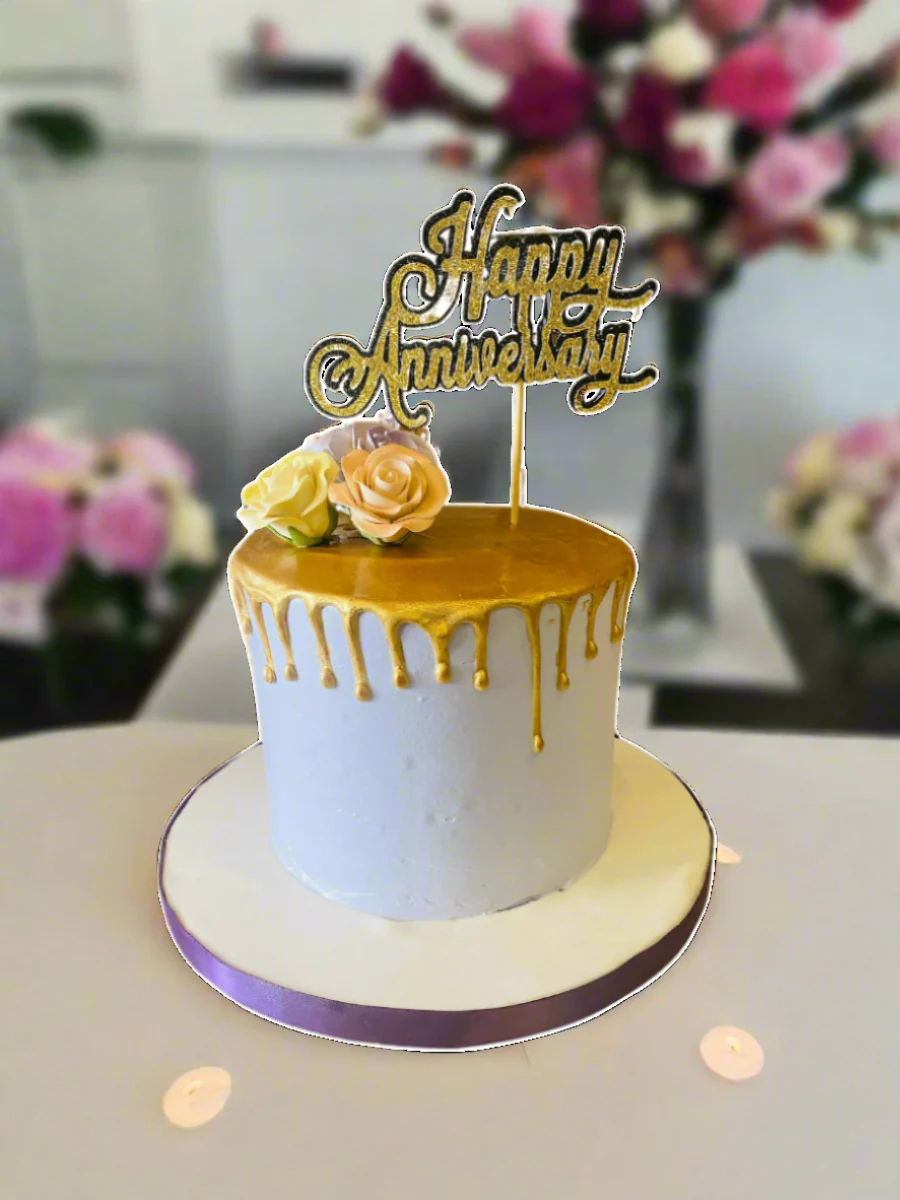 Purple Anniversary Cake - Image 2