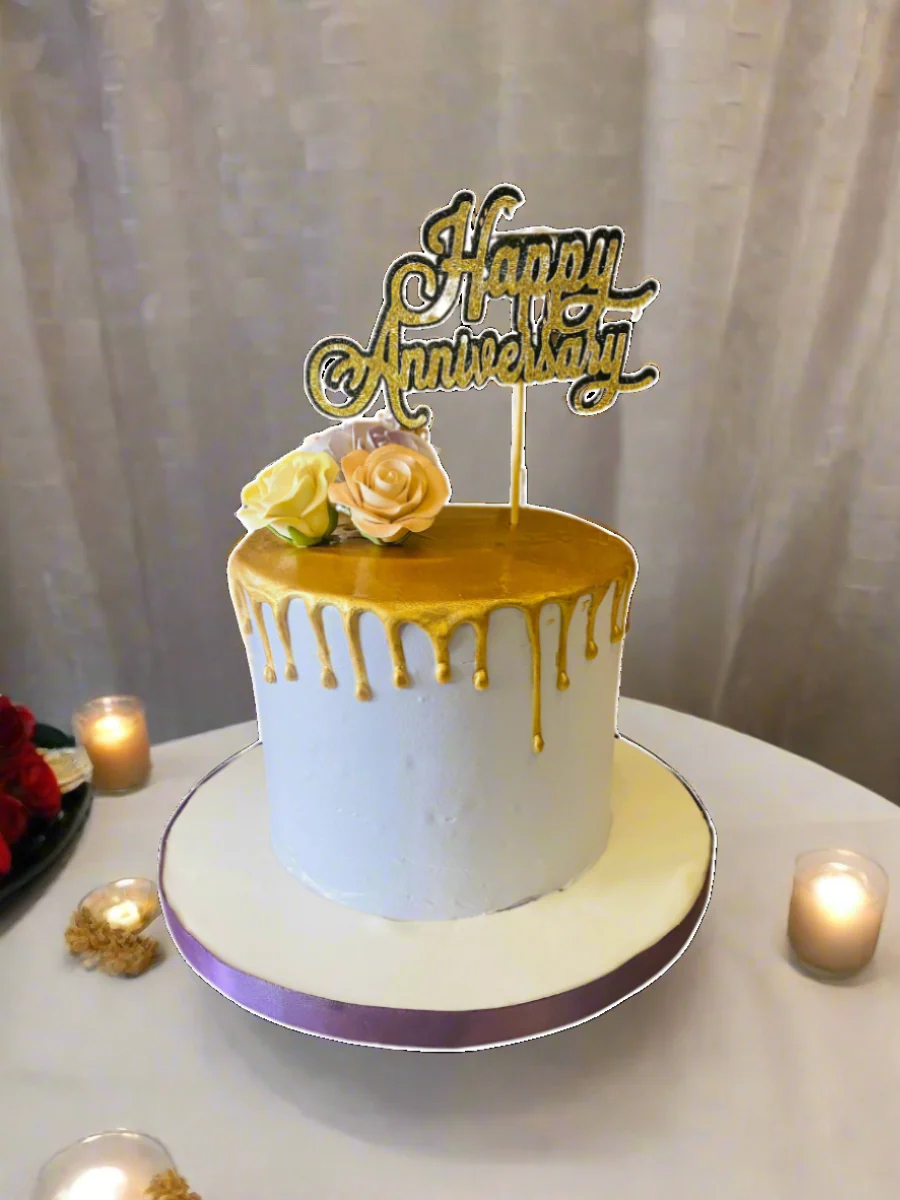 Purple Anniversary Cake - Image 3