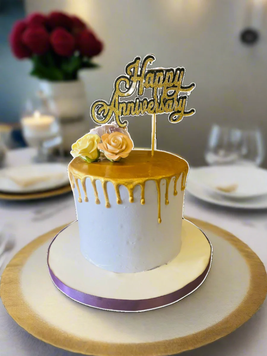 Purple Anniversary Cake - Image 4