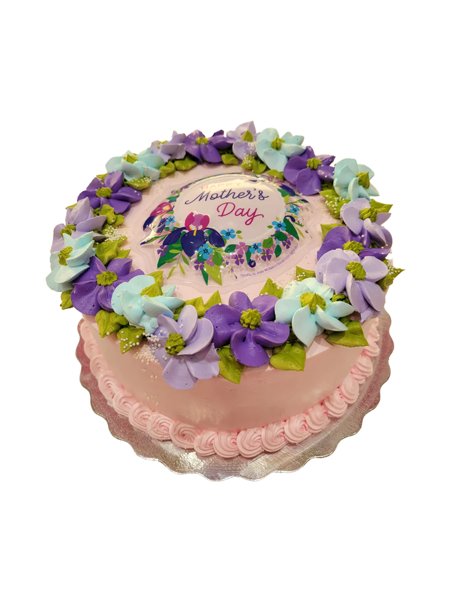Purple & Blue Mother's Day Cake