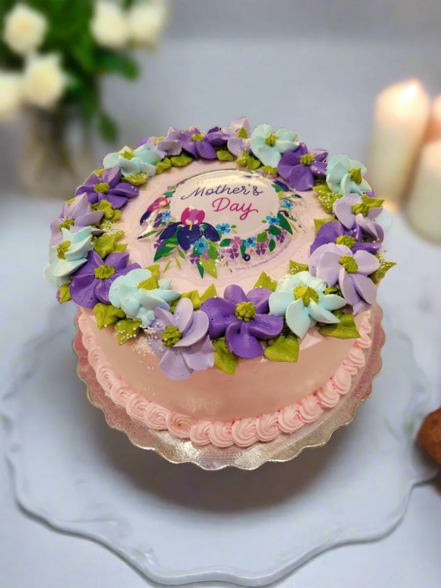 Purple & Blue Mother's Day Cake - Image 2