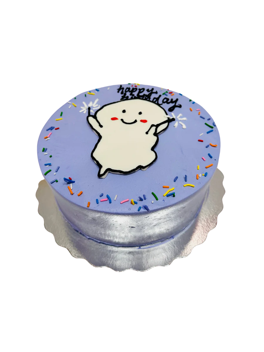 Purple Comic Cake