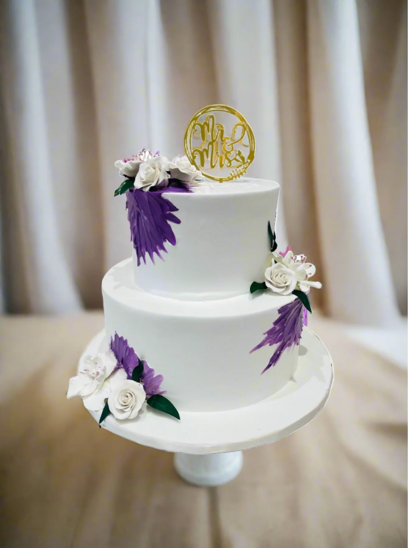 Purple Hues Wedding Cakes - Image 2