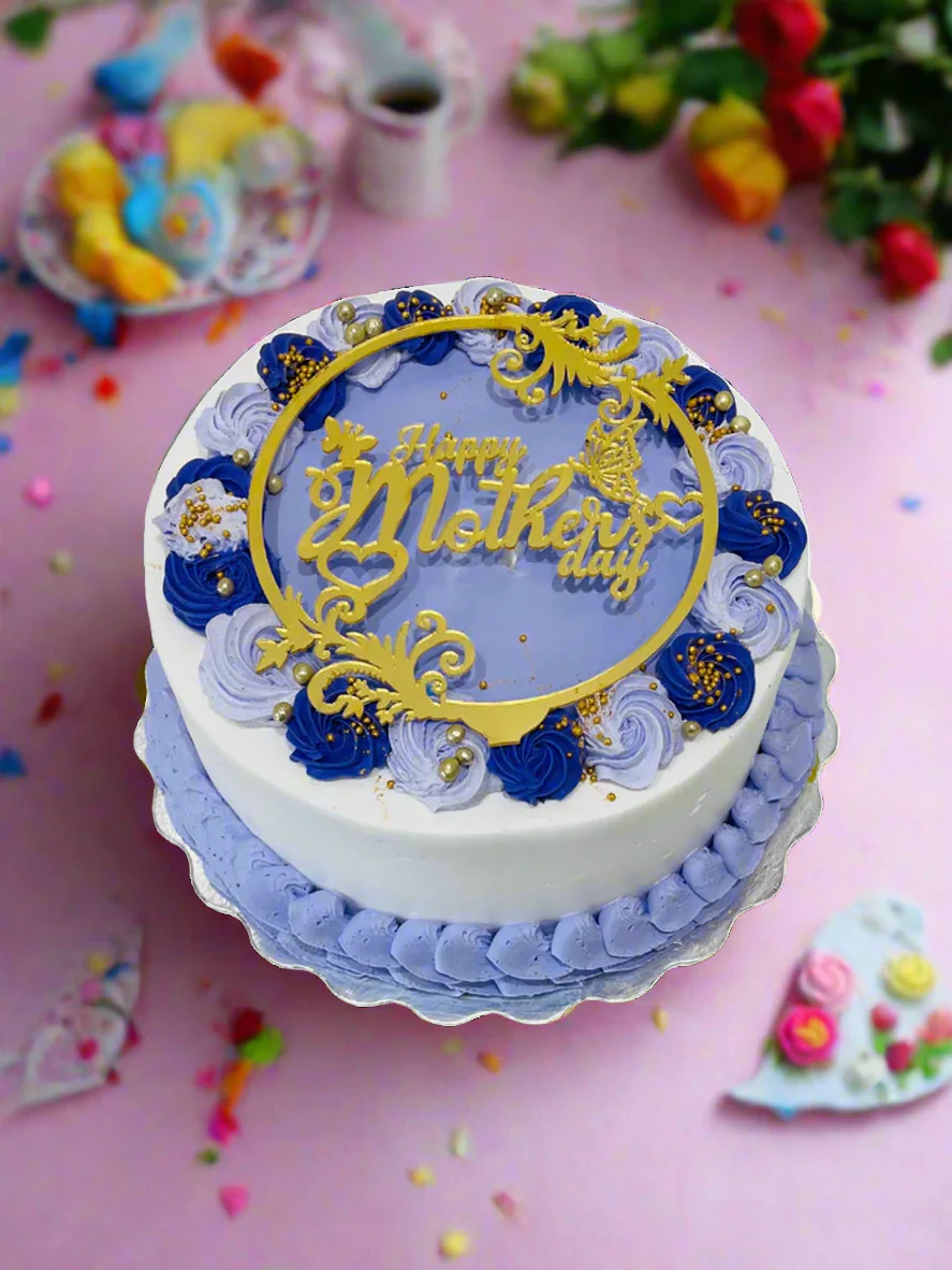 Purple & Lavender Mother's Day Cake - Image 3