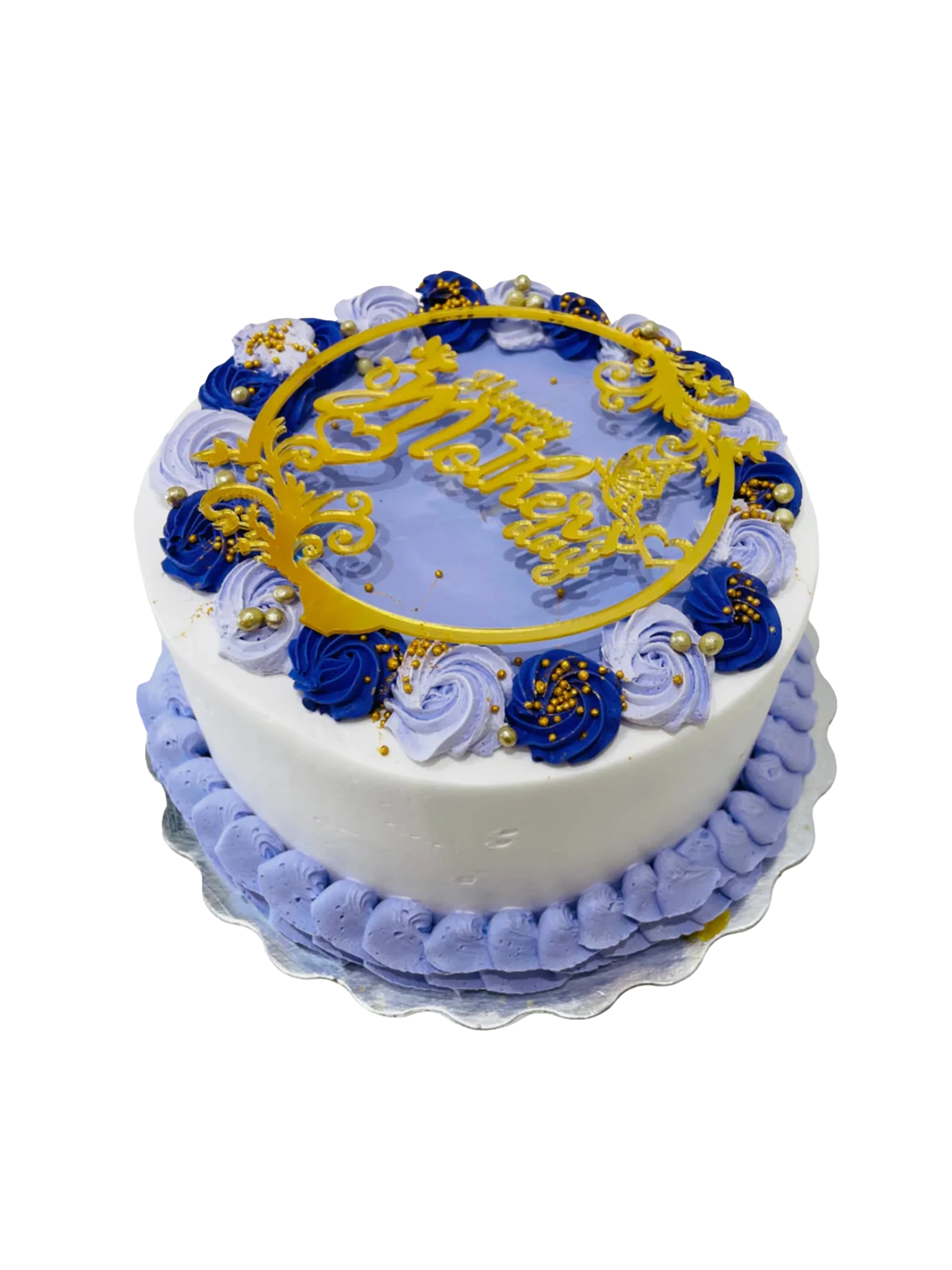 Purple & Lavender Mother's Day Cake - Image 4