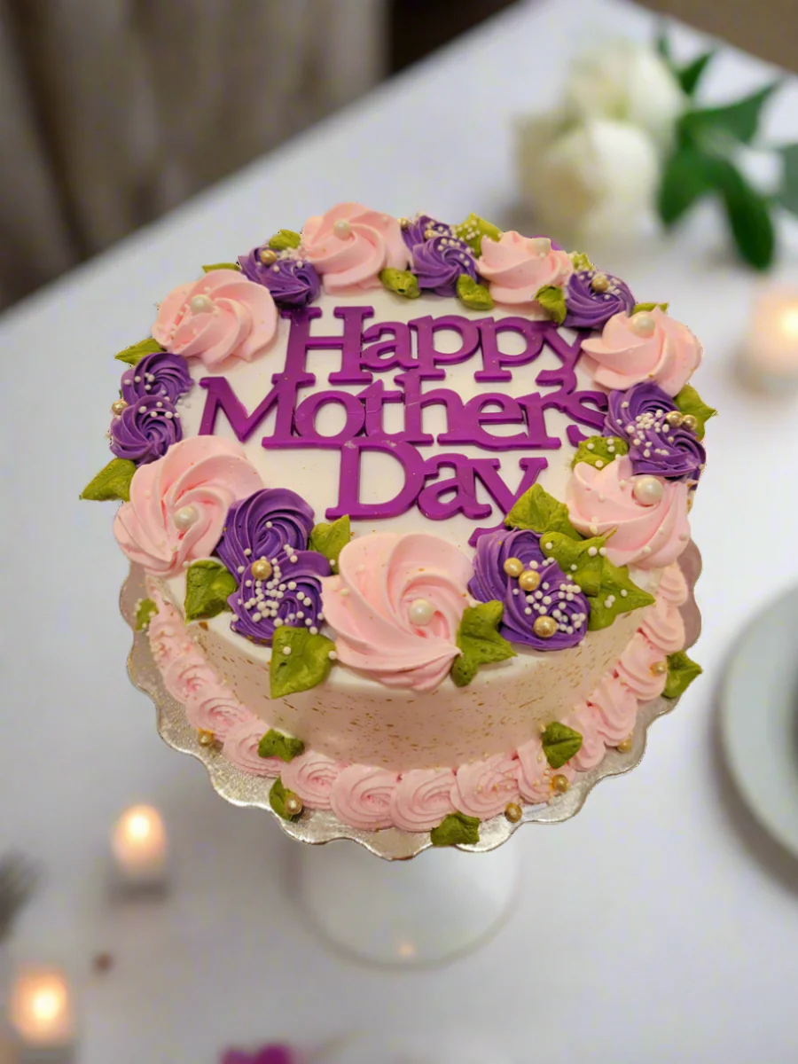 Purple Mother's Day Cake - Image 5