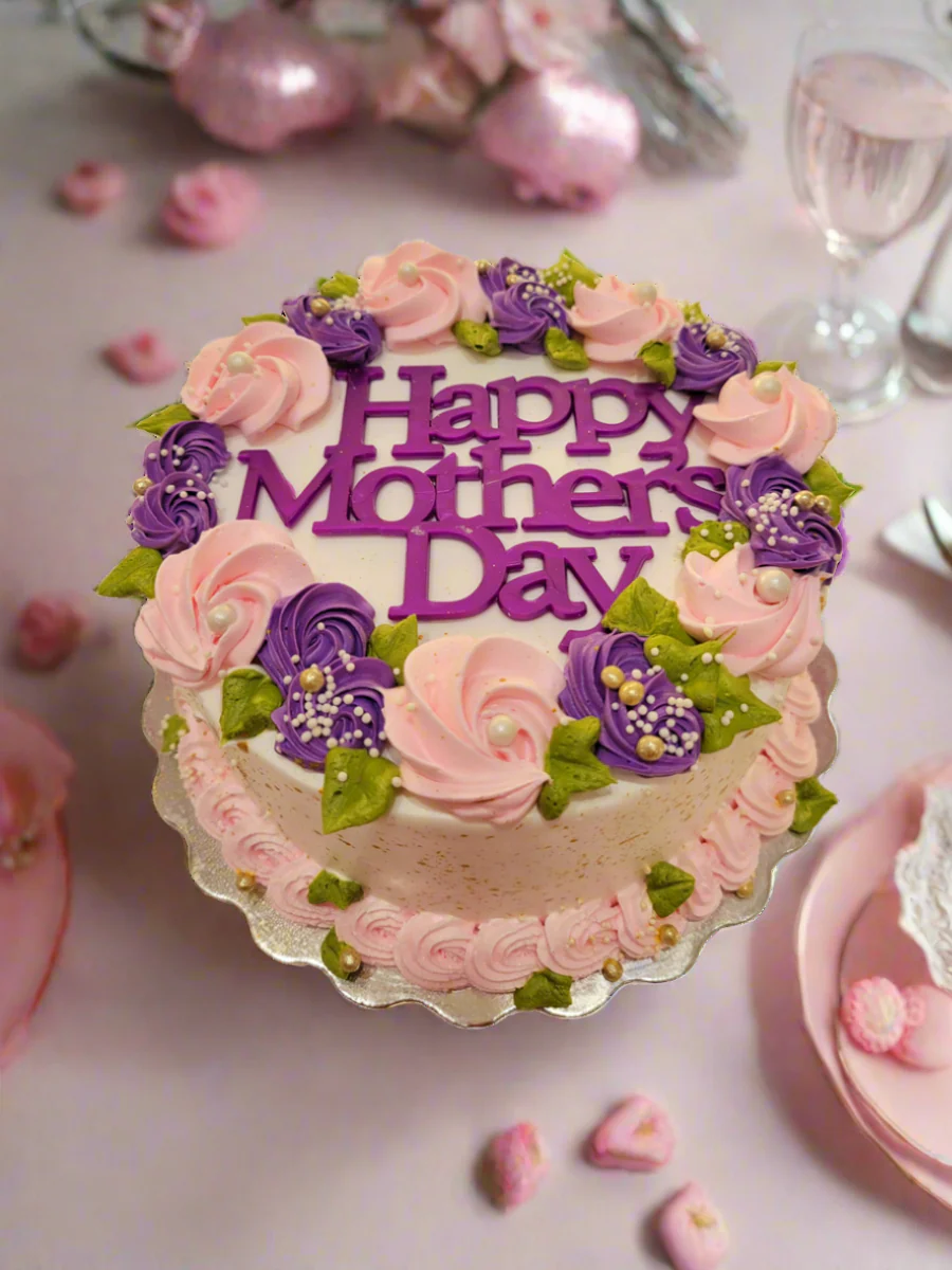 Purple Mother's Day Cake - Image 6