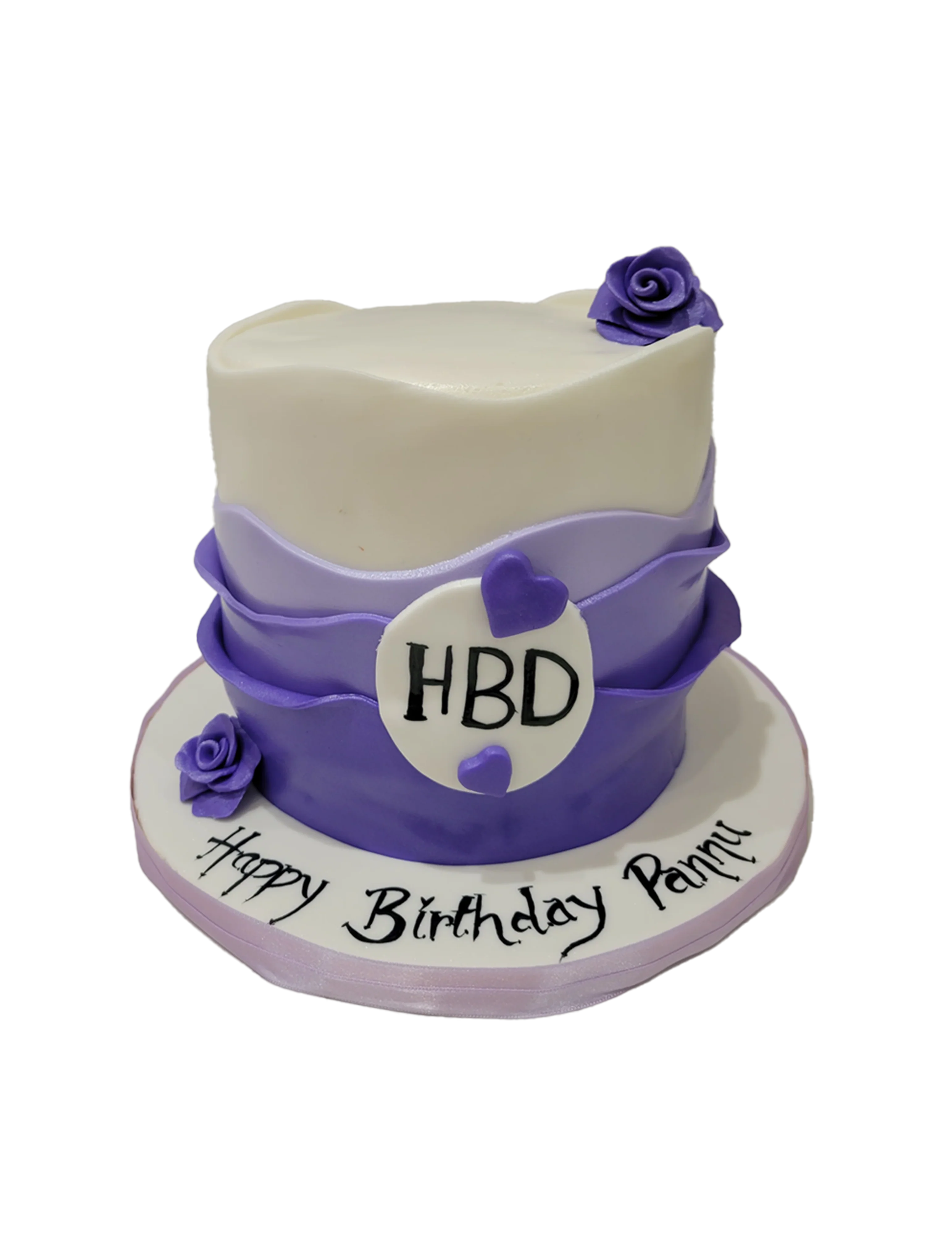 Purple Ruffles Cake
