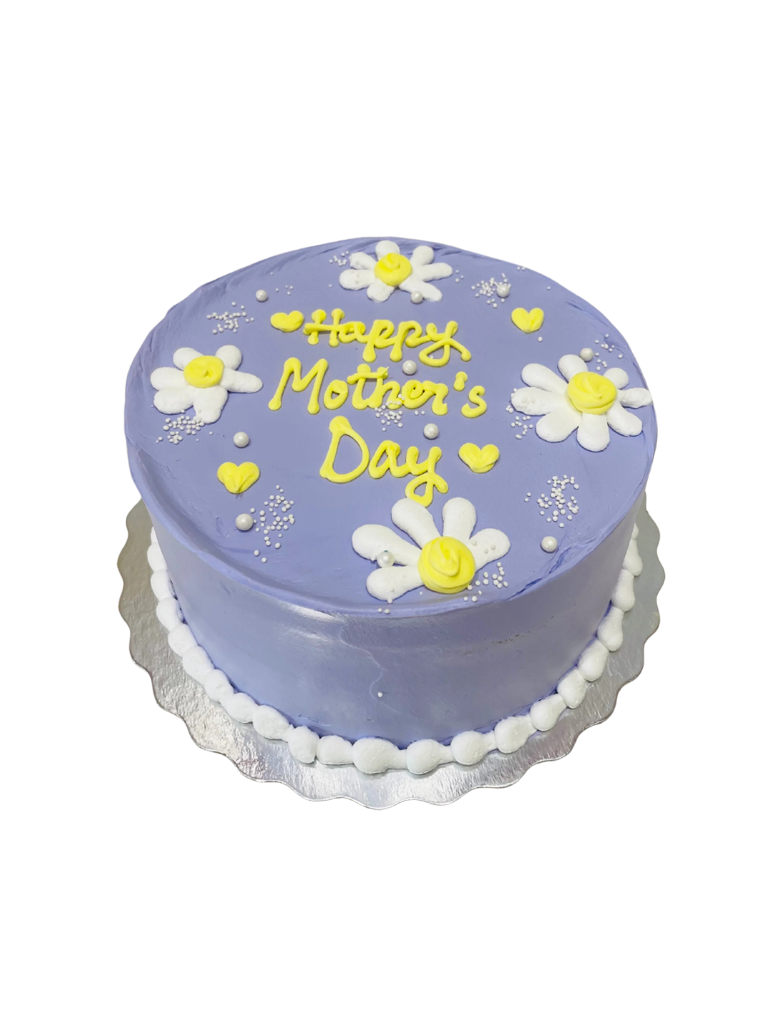 Purple & Yellow Mother's Day Cake