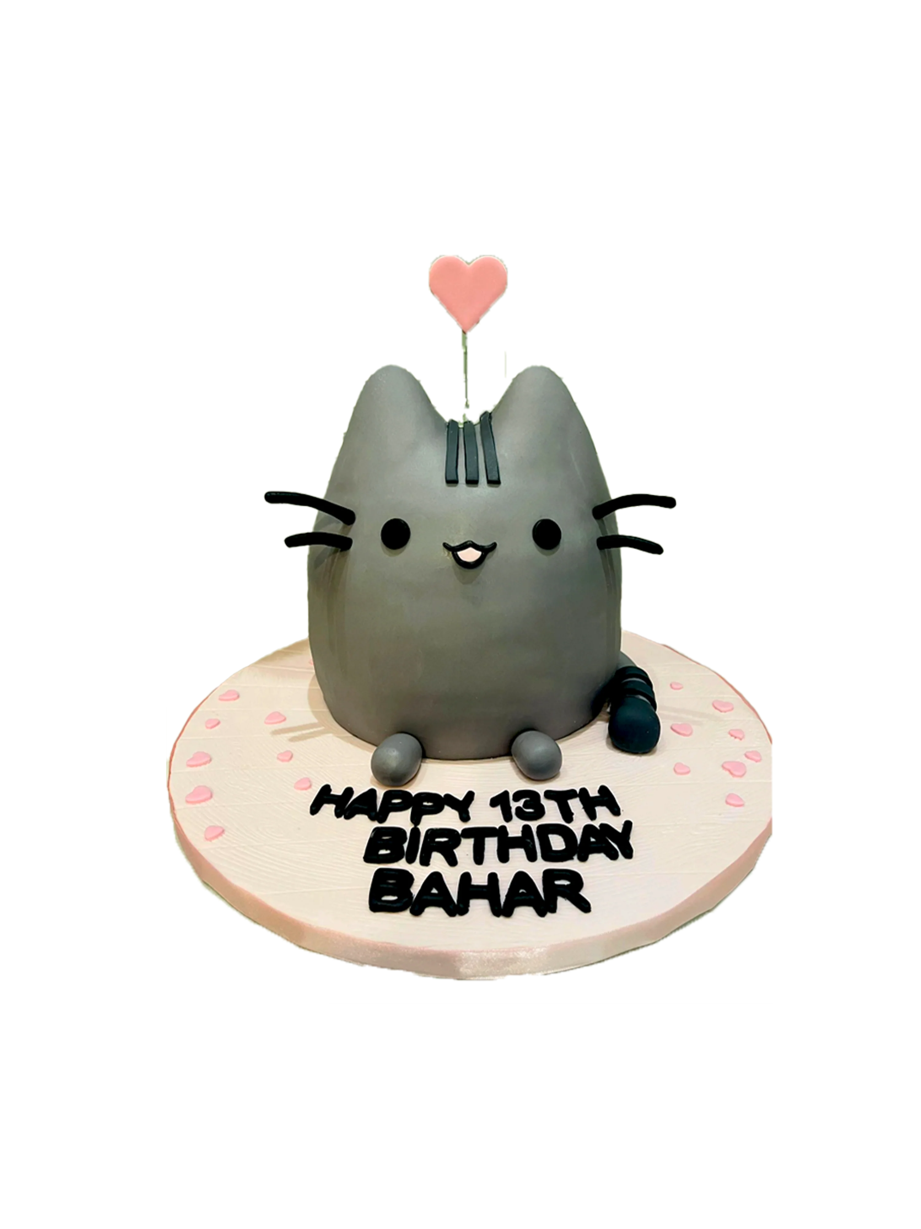 Pusheen Molded Fondant Cake