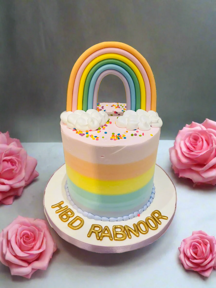 Rabnoor Rainbow Birthday Cake - Image 2