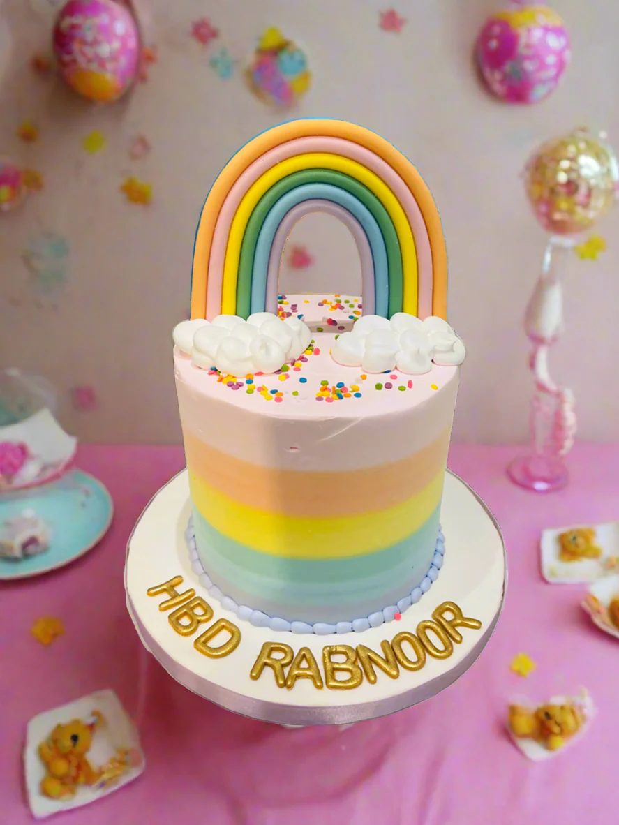 Rabnoor Rainbow Birthday Cake - Image 3