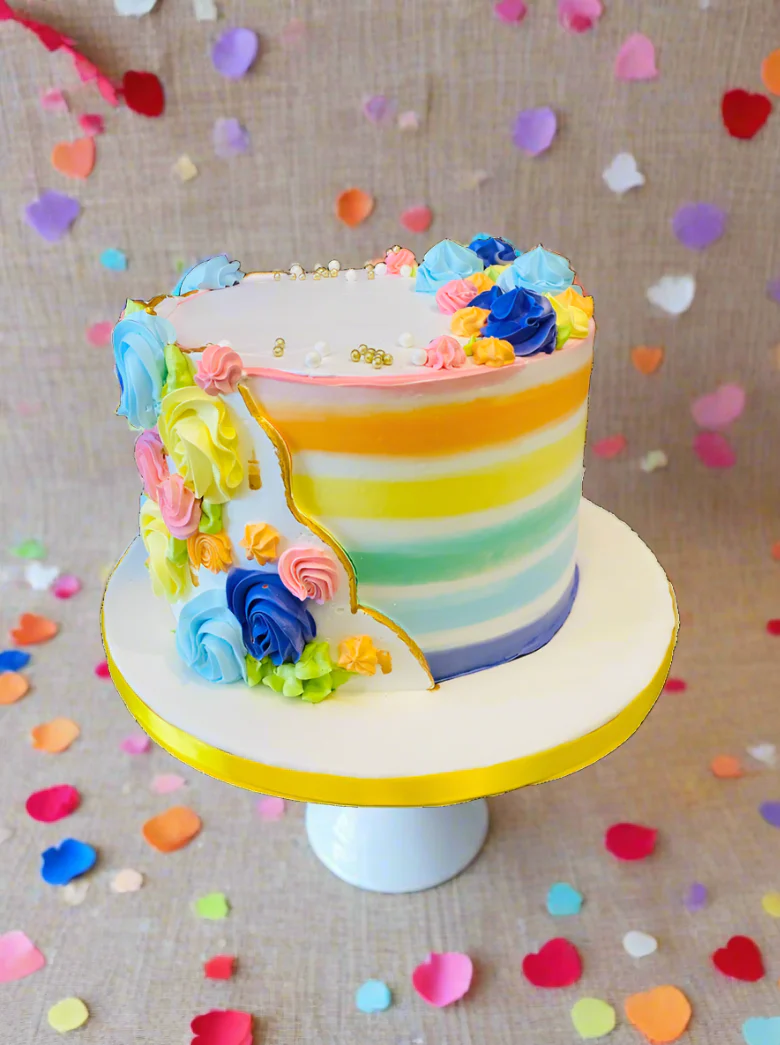 Rainbow Theme Cake - Image 2