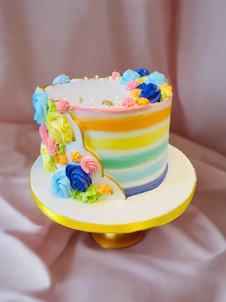 Rainbow Theme Cake - Image 3