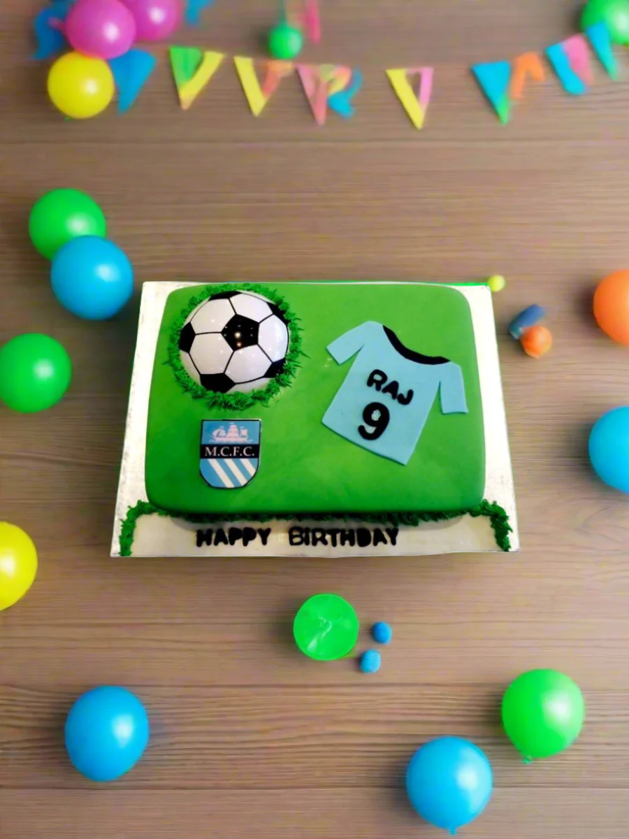 Raj Soccer Fondant Cake - Image 3