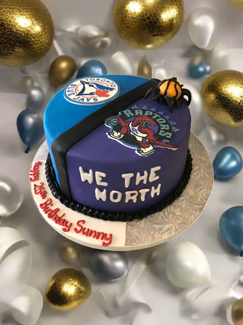 Raptors And Blue Jays Fondant Cake - Image 5