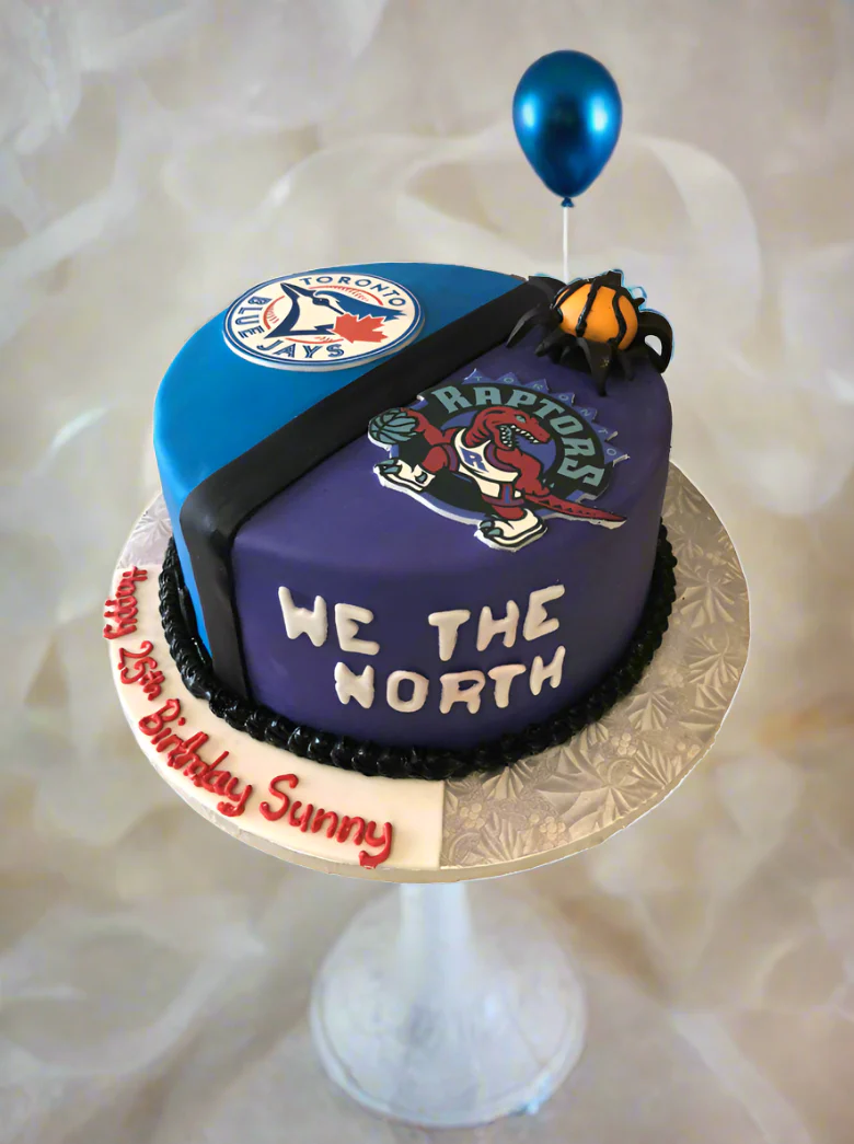 Raptors And Blue Jays Fondant Cake - Image 6