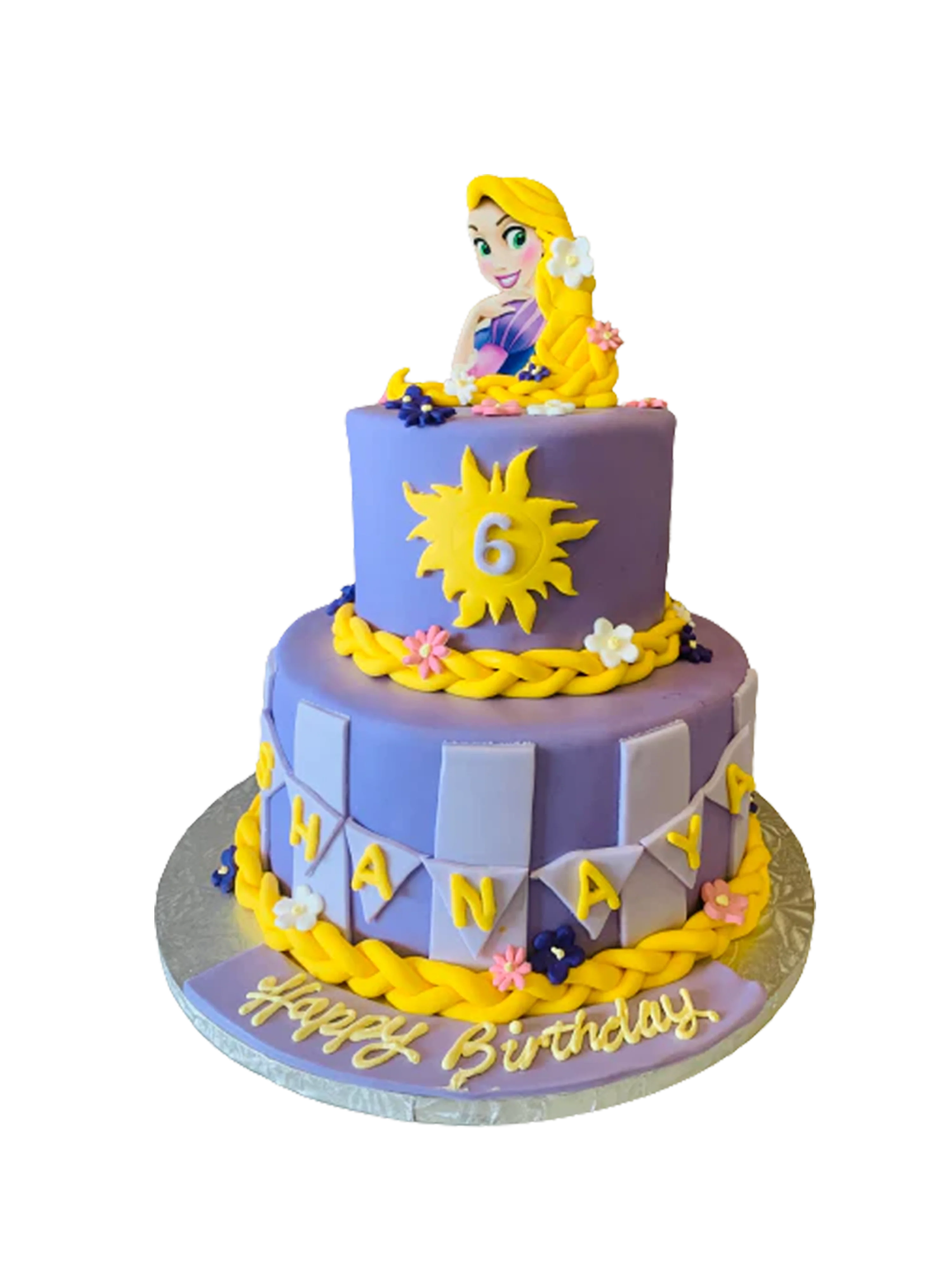 Rapunzel Princess Fondant Tiered Cake