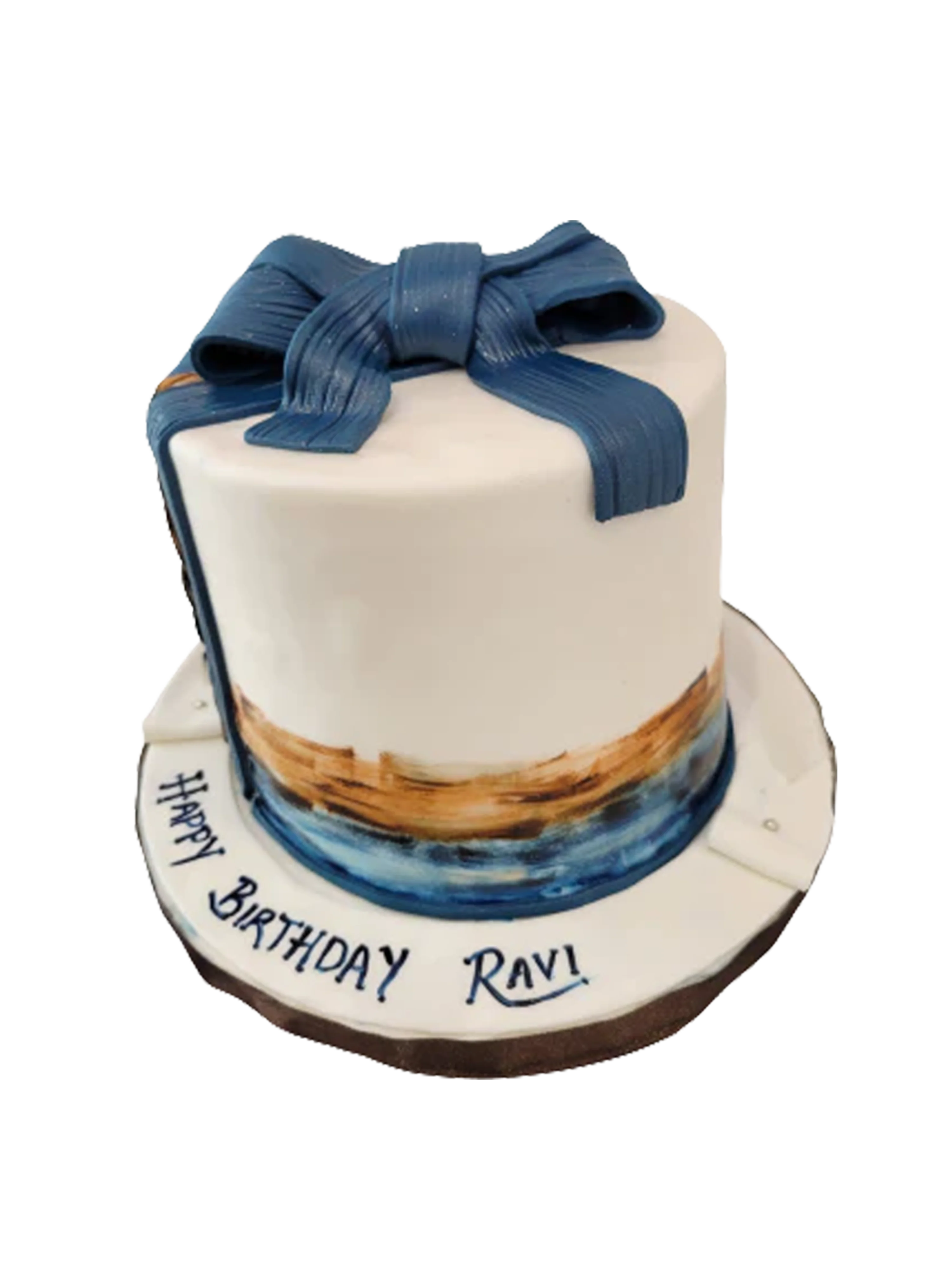 Ravi Bow Fondant Cake