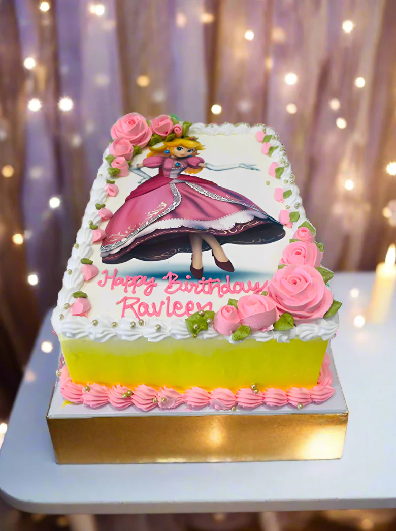 Ravleen Barbie Photo Cake - Image 4