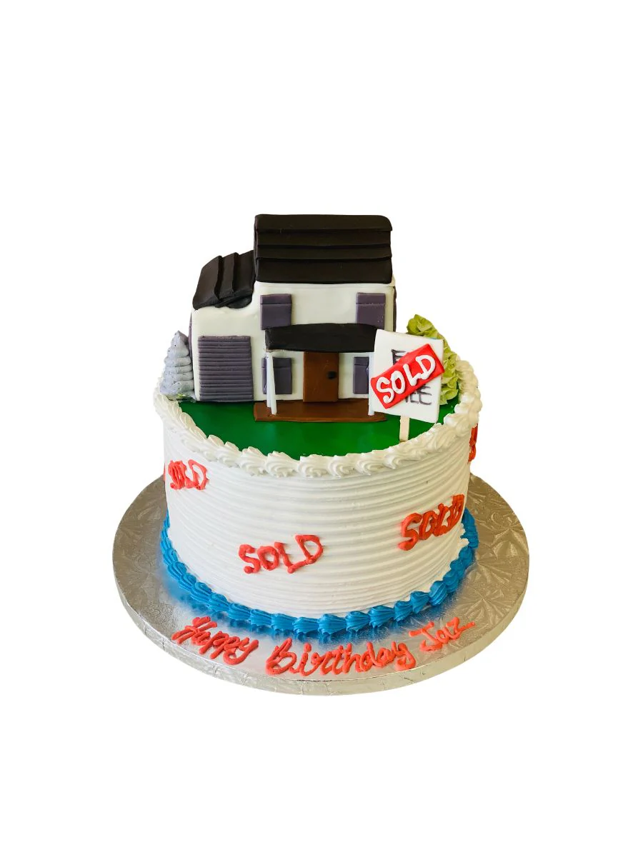 Real Estate Themed Cream Cake - Image 5
