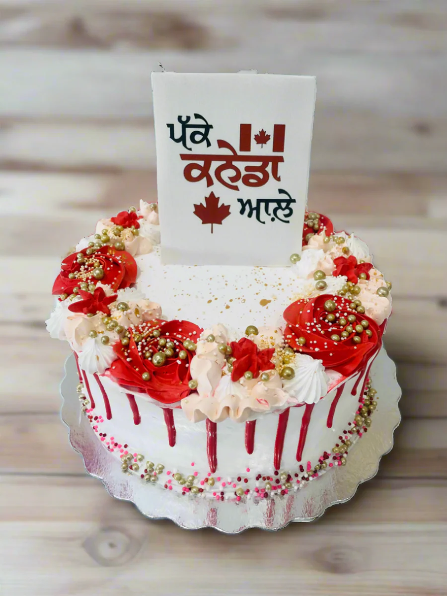 Red Drizzle Canadian PR Cake - Image 7