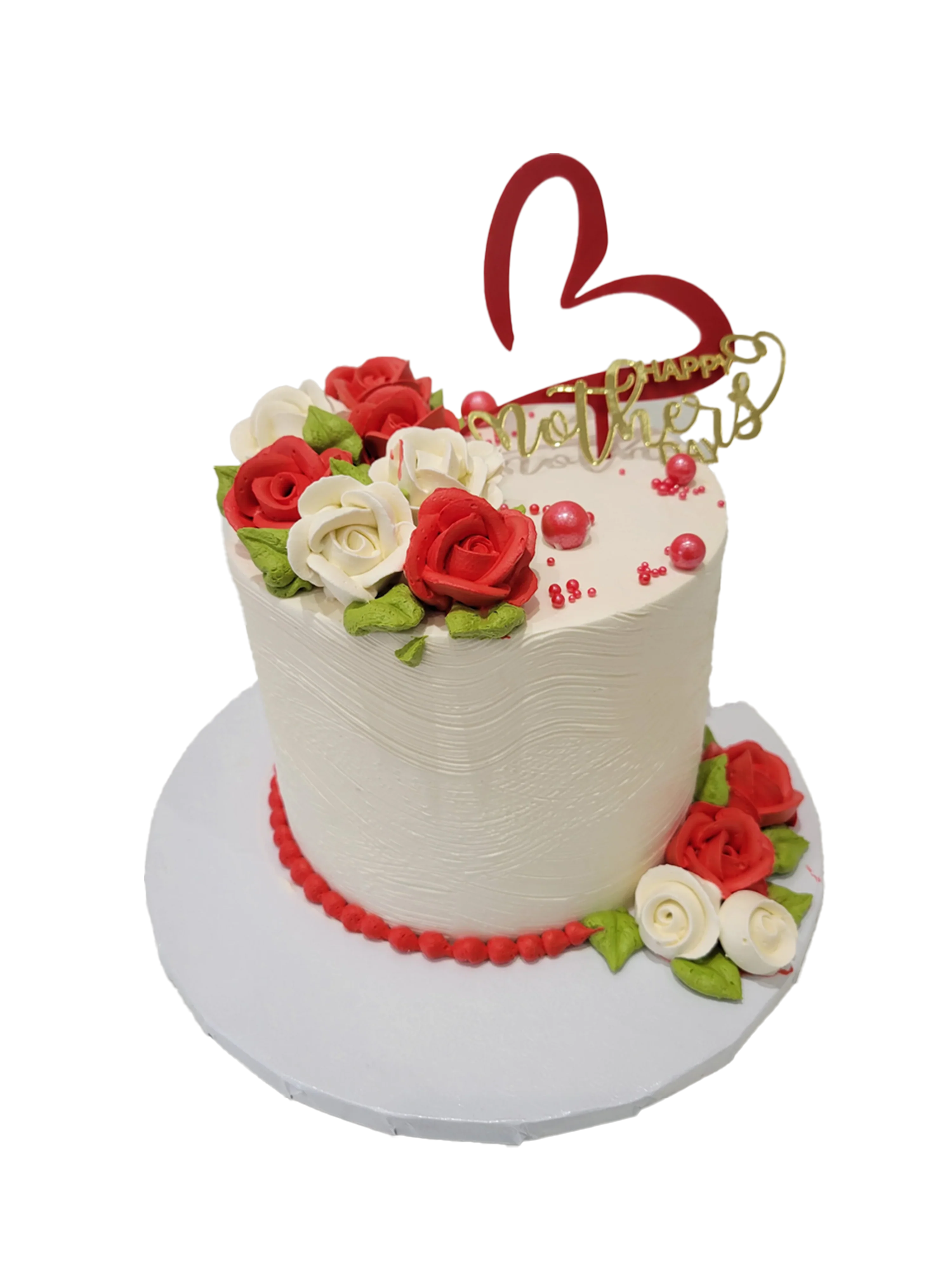 Red Heart Mother's Day Cake