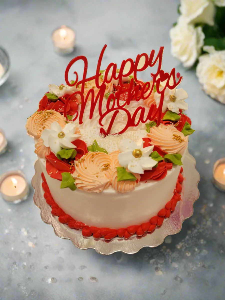 Red Mother's Day Cake - Image 2