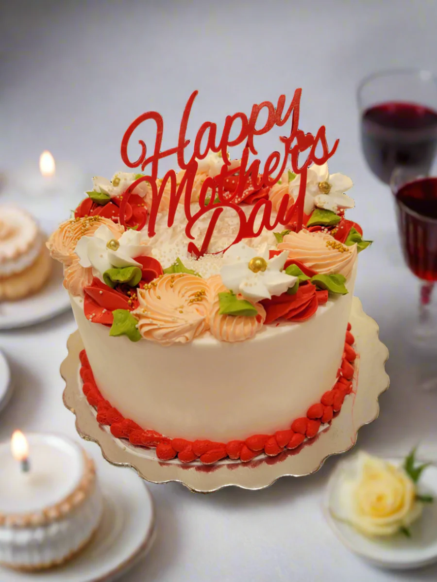 Red Mother's Day Cake - Image 6
