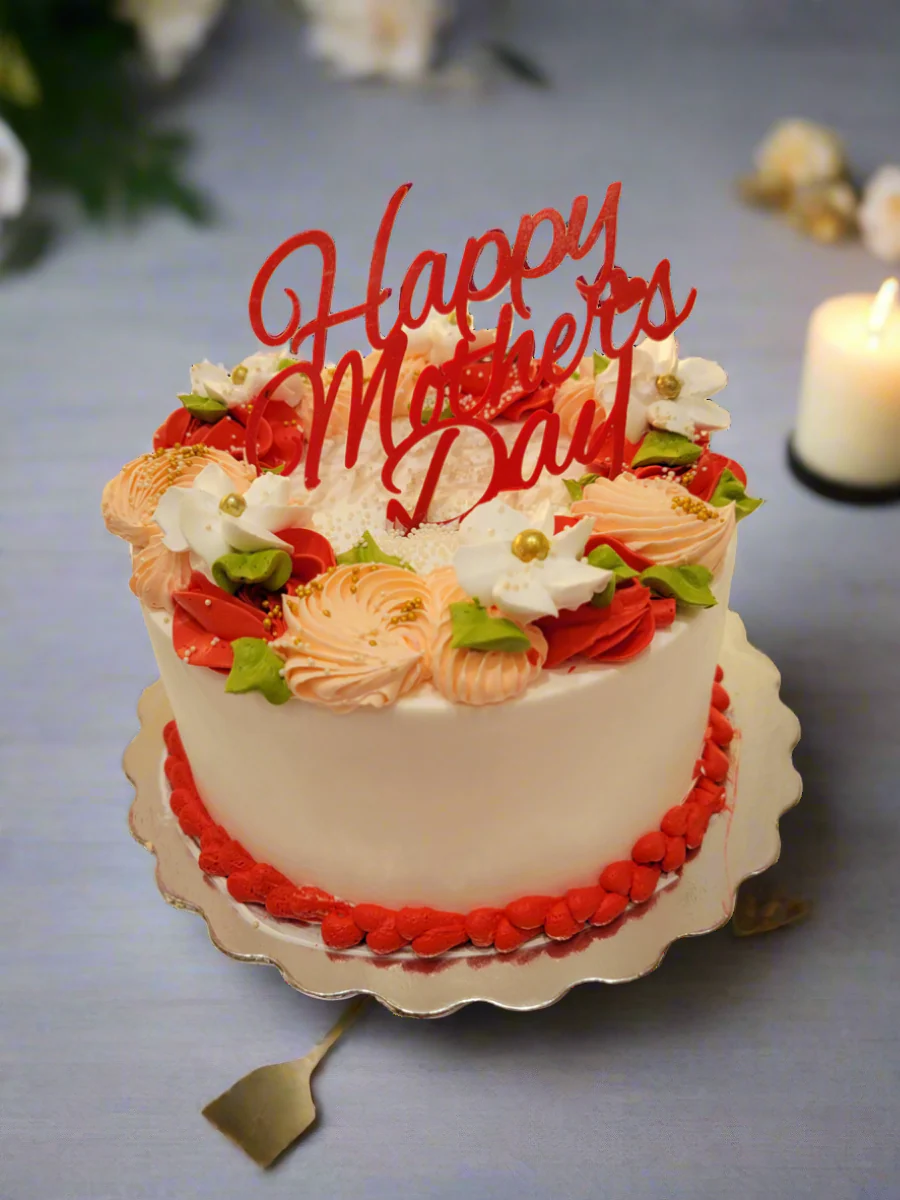 Red Mother's Day Cake - Image 7