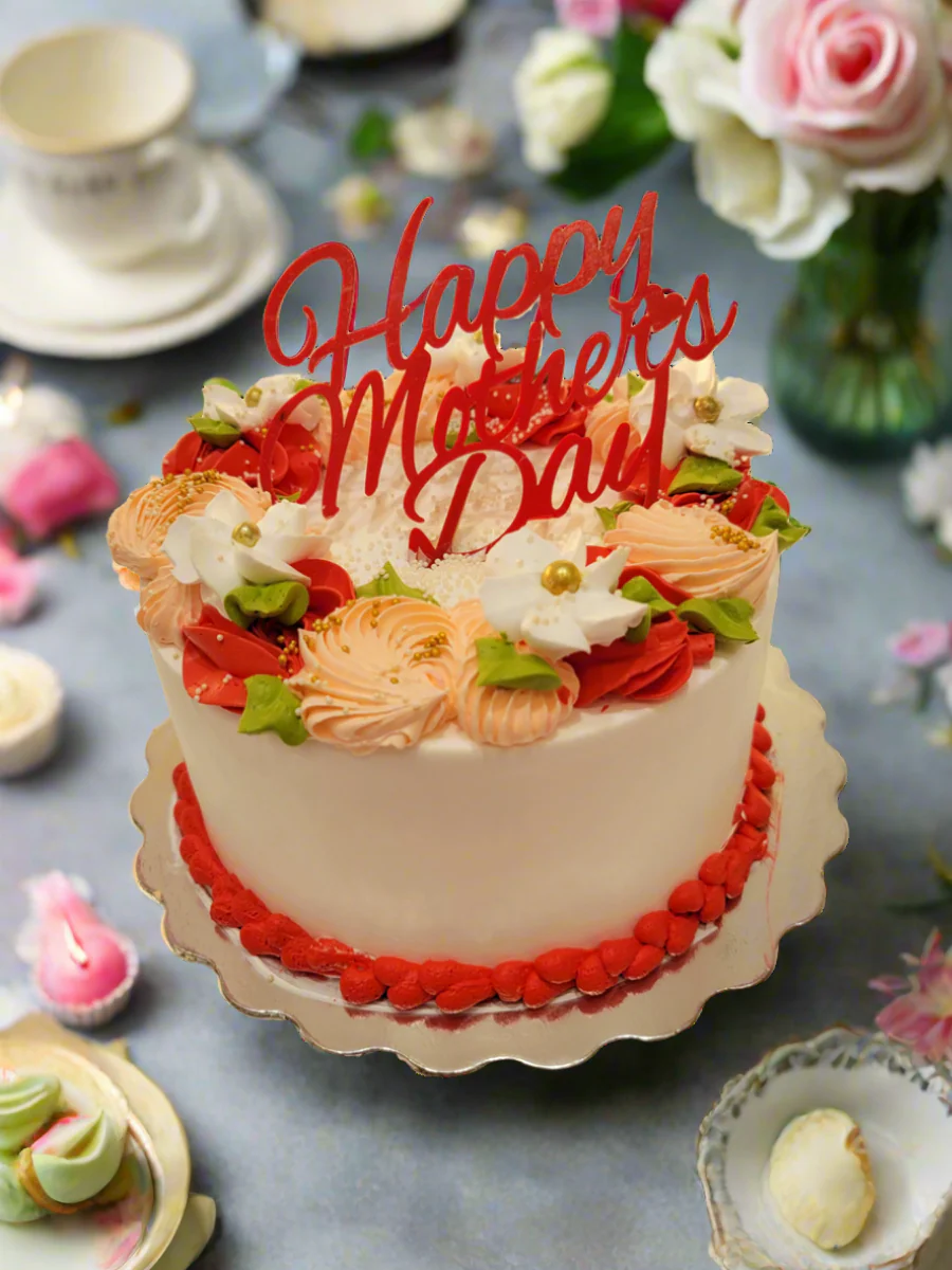 Red Mother's Day Cake - Image 8
