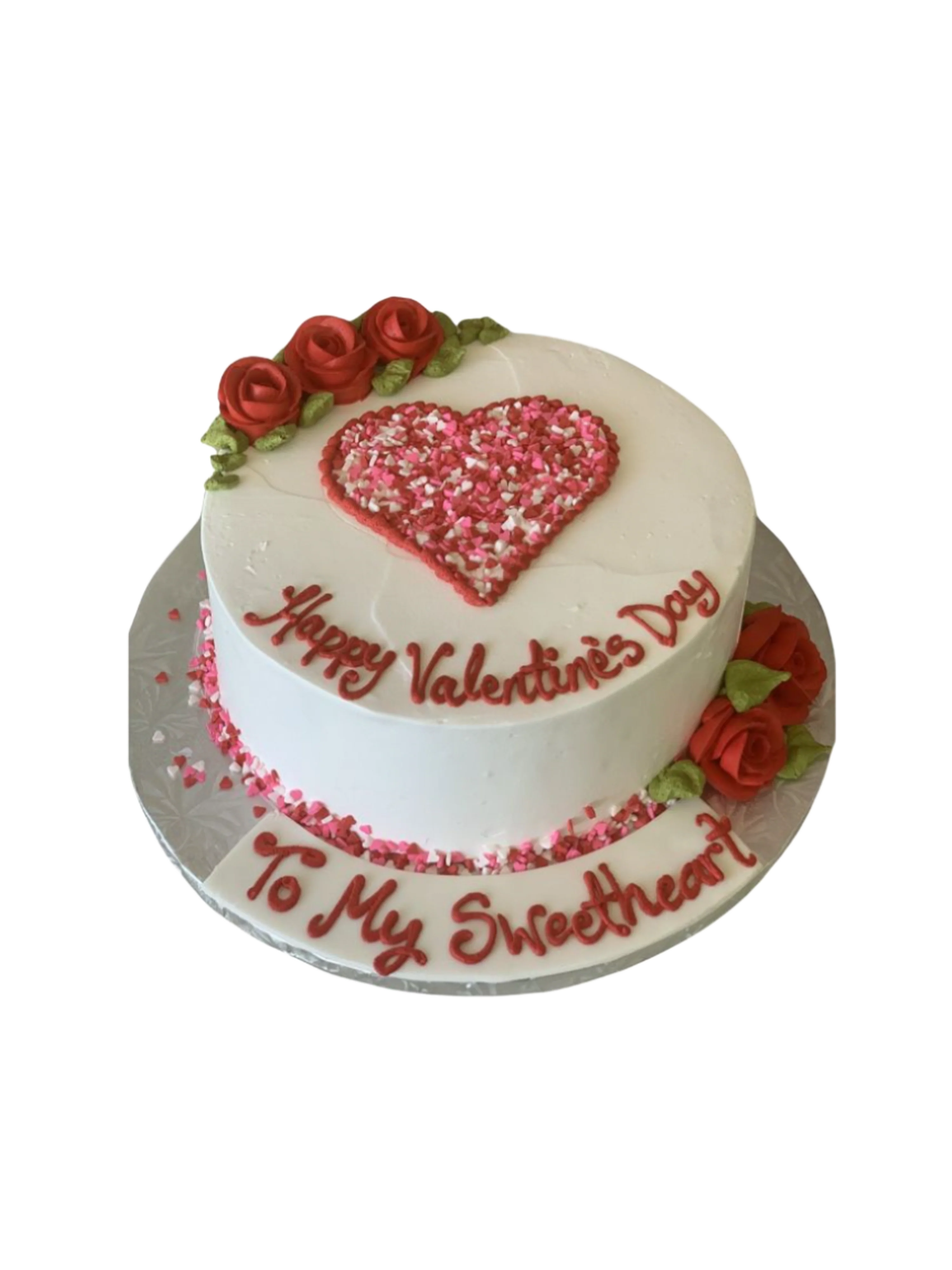 Red Valentine Heart Cake