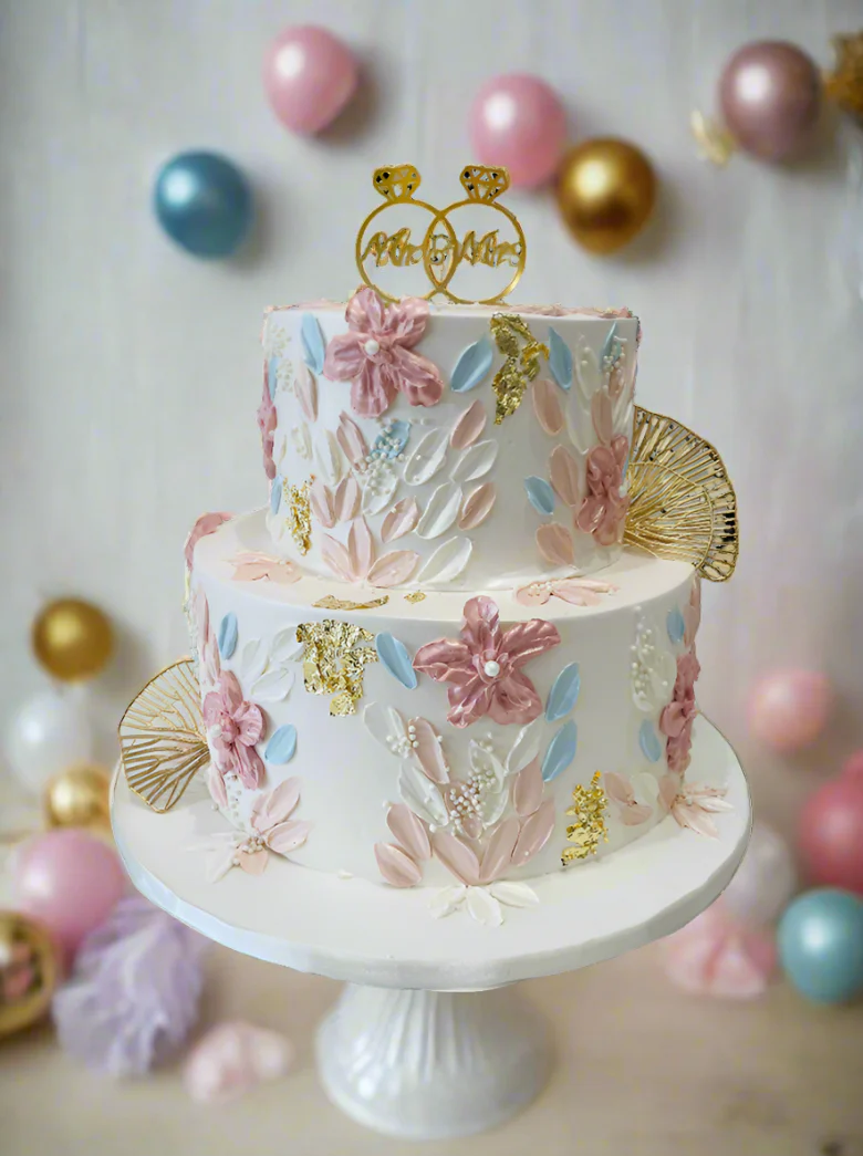 Renne Cream Tiered Cake - Image 2