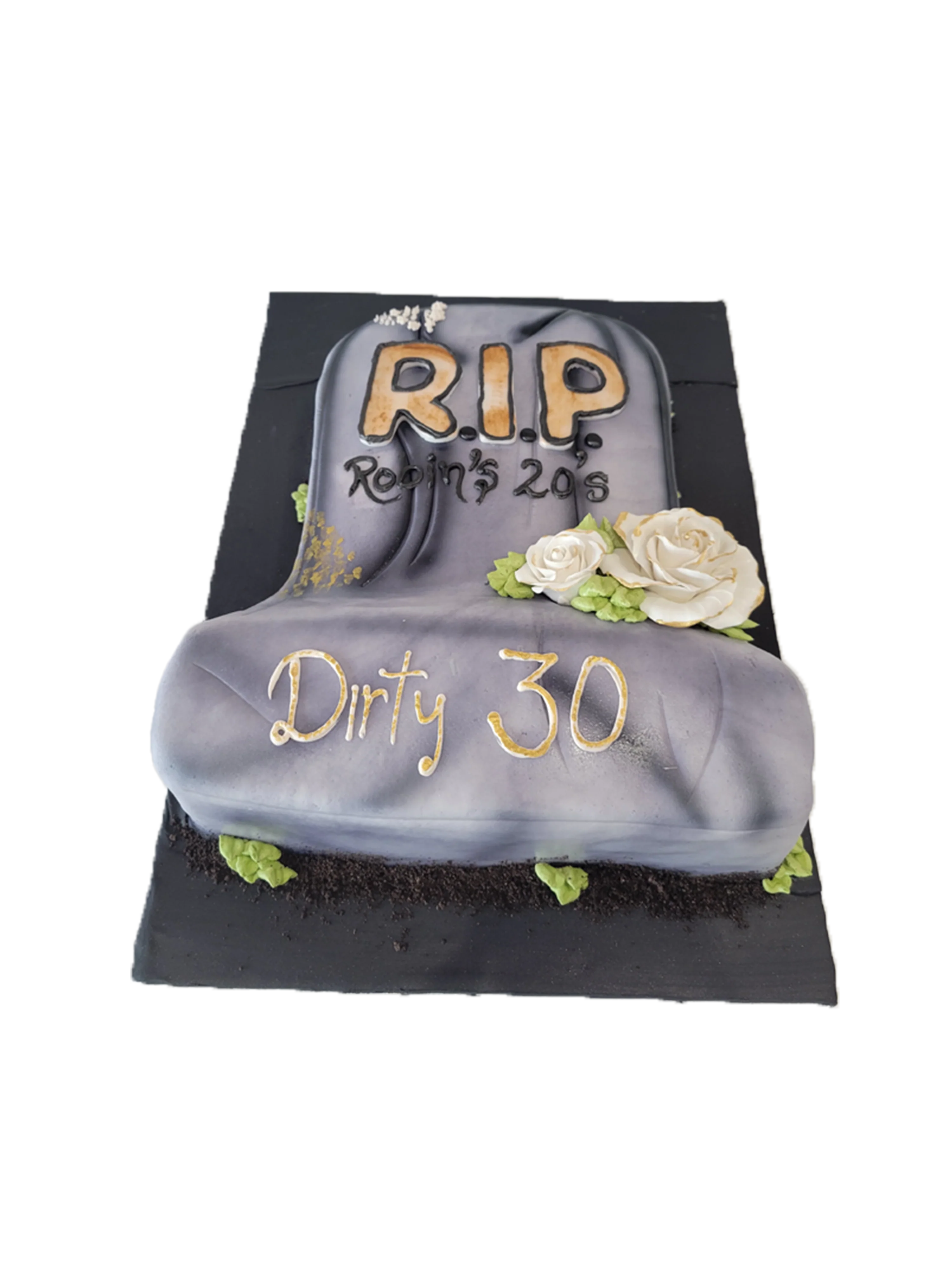 Rip Molded Fondant Cake