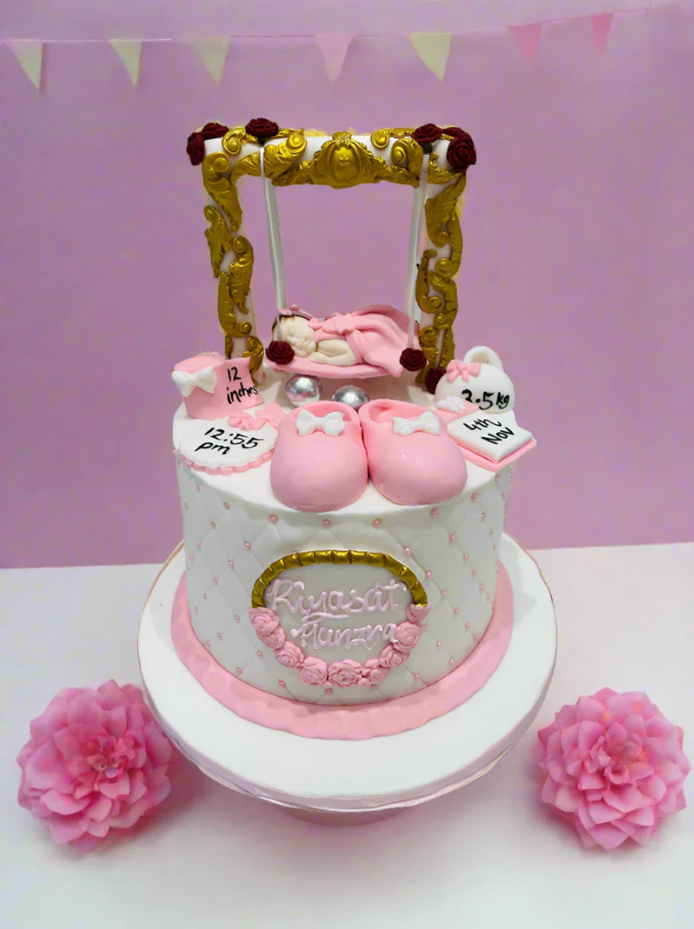 Risayat Baby Details Fondant Cake - Image 2
