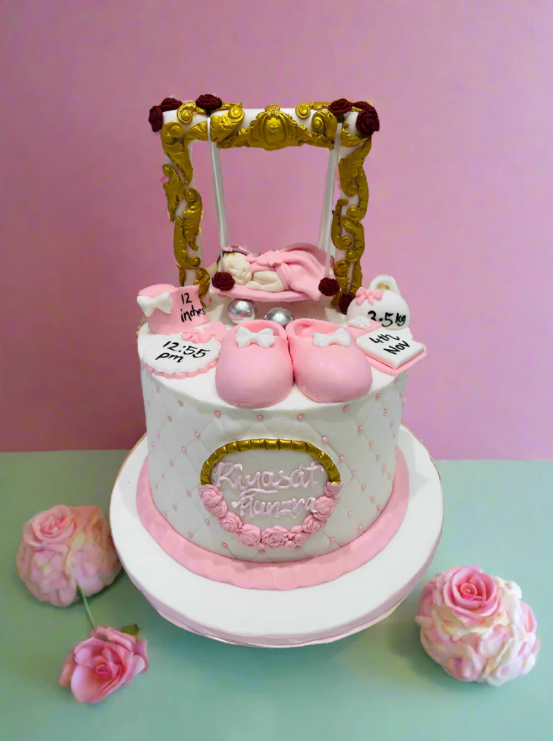 Risayat Baby Details Fondant Cake - Image 3