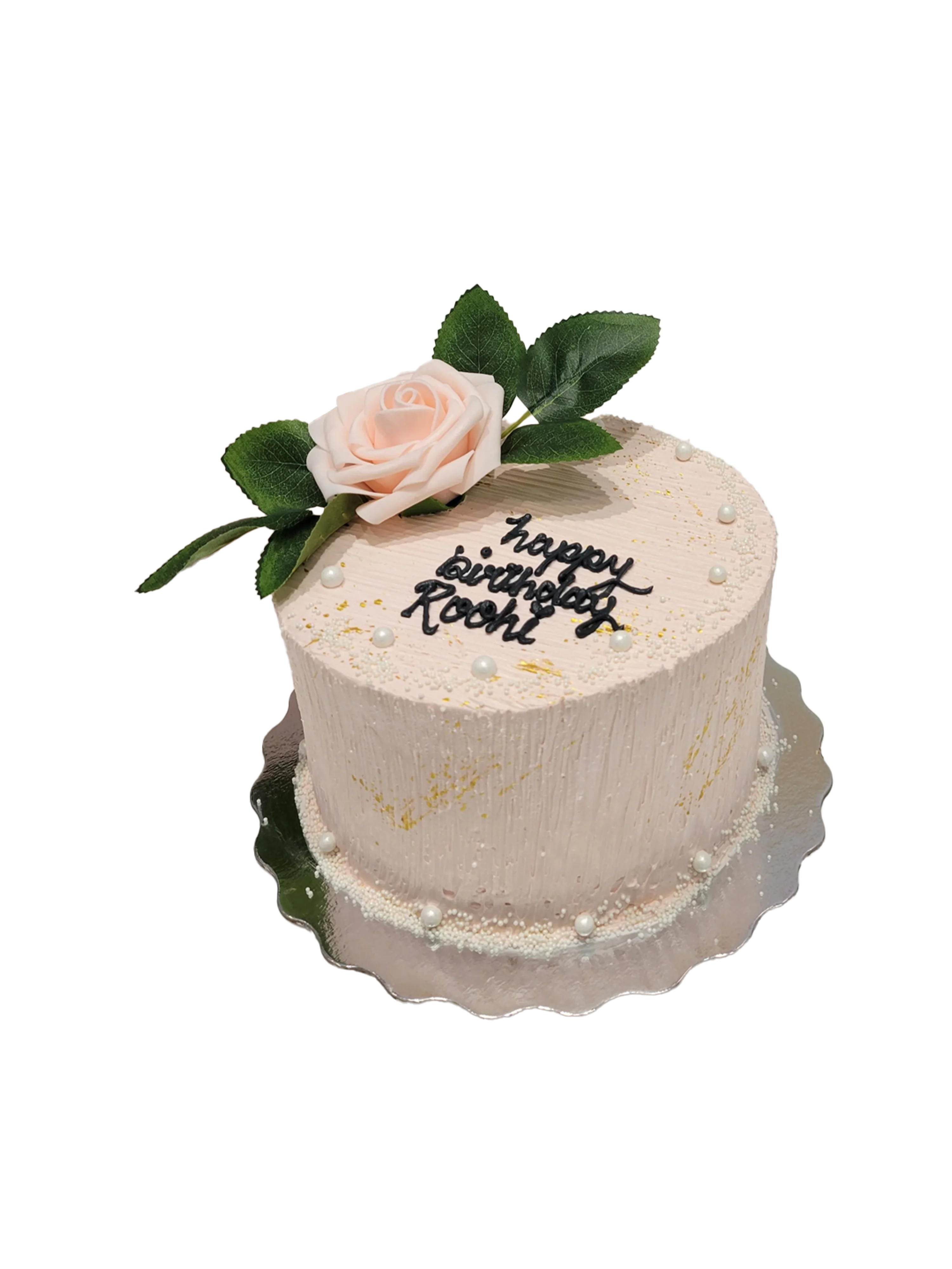 Roohi Peach Birthday Cake