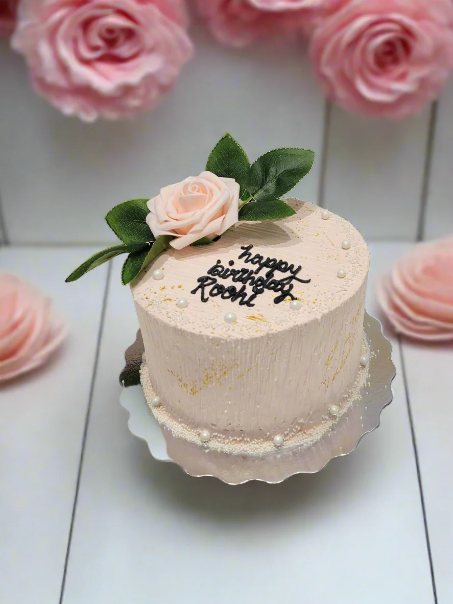 Roohi Peach Birthday Cake - Image 2