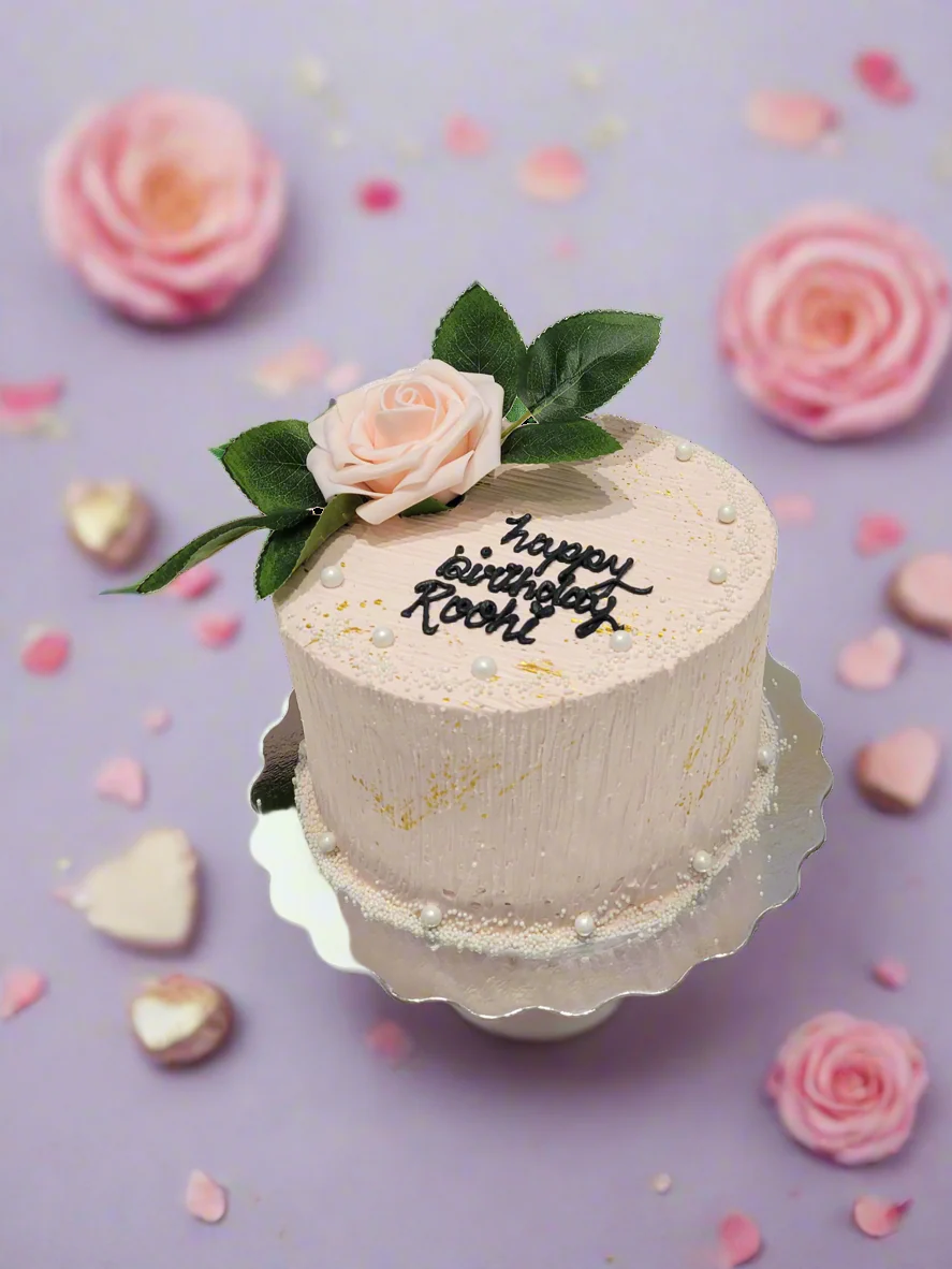 Roohi Peach Birthday Cake - Image 3