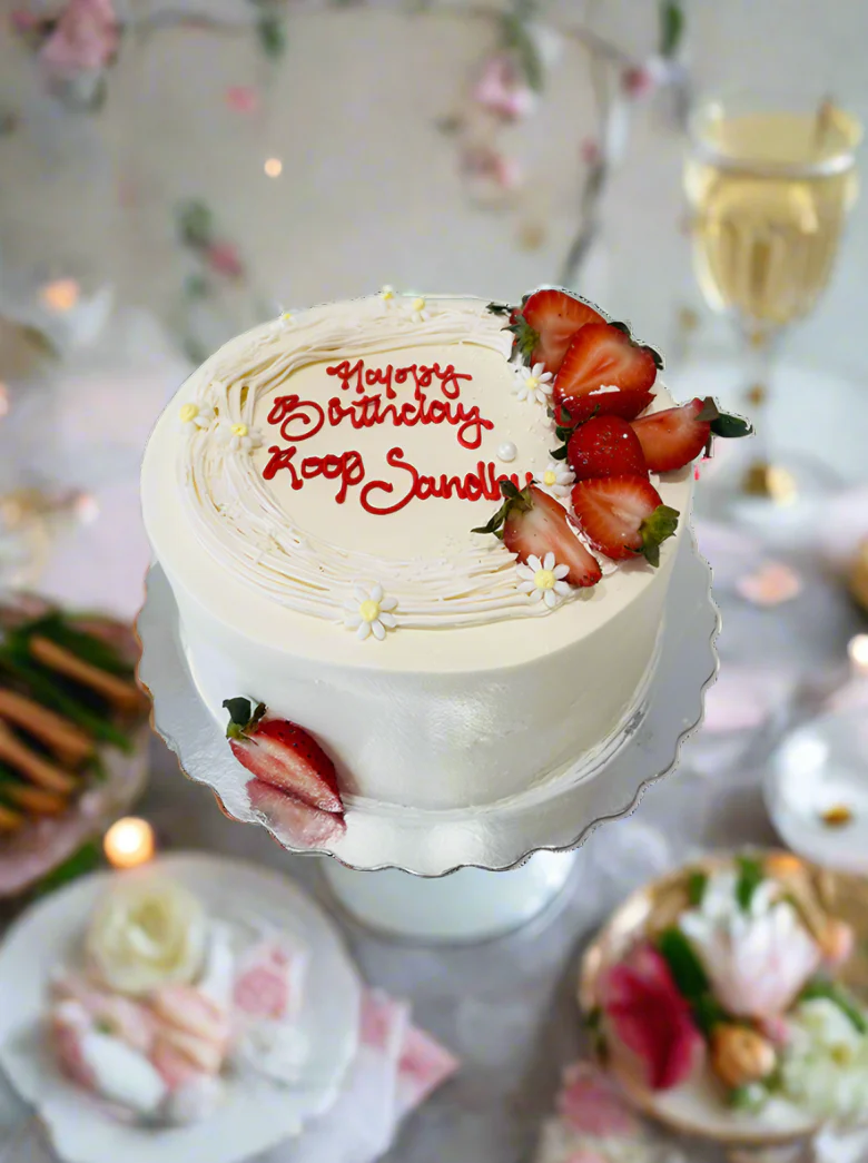 Roop Strawberry Birthday Cake - Image 4