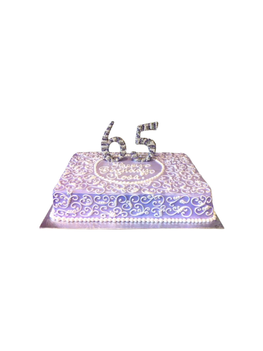 Rosa 65Th Birthday Cake